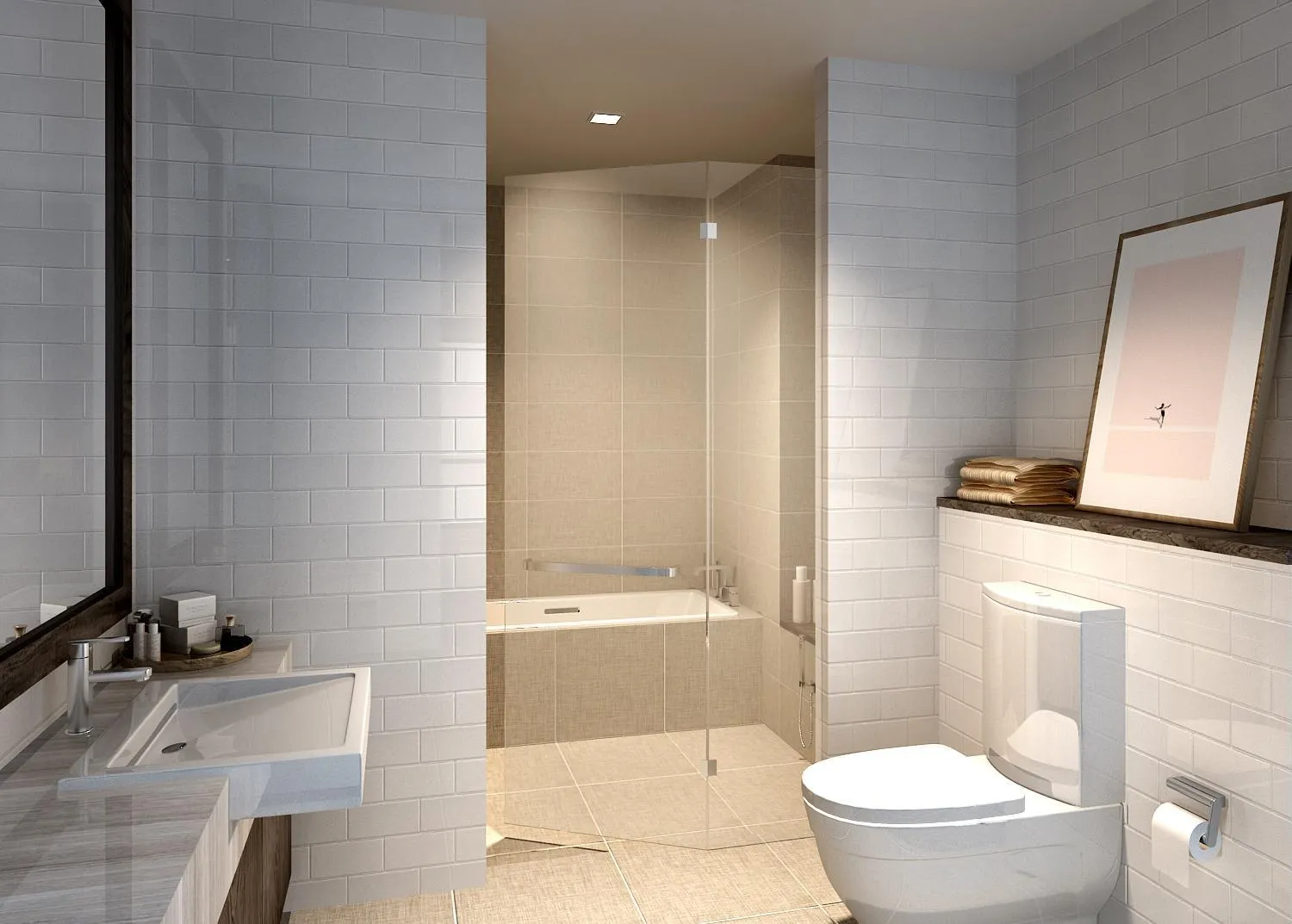 Bathroom in Oakwood Hotel & Residence Sri Racha