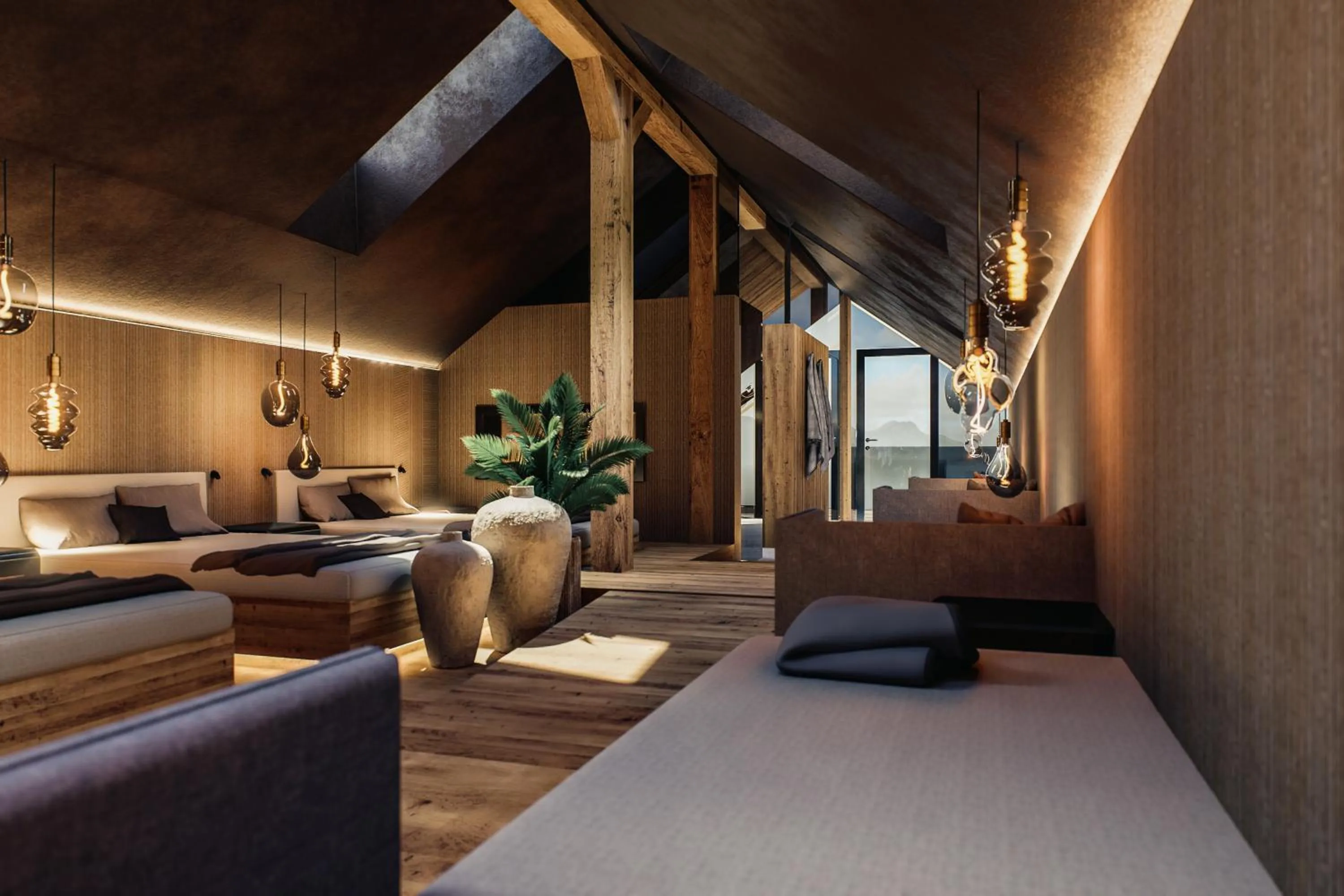 Sauna, Bed in Vogl's Nest