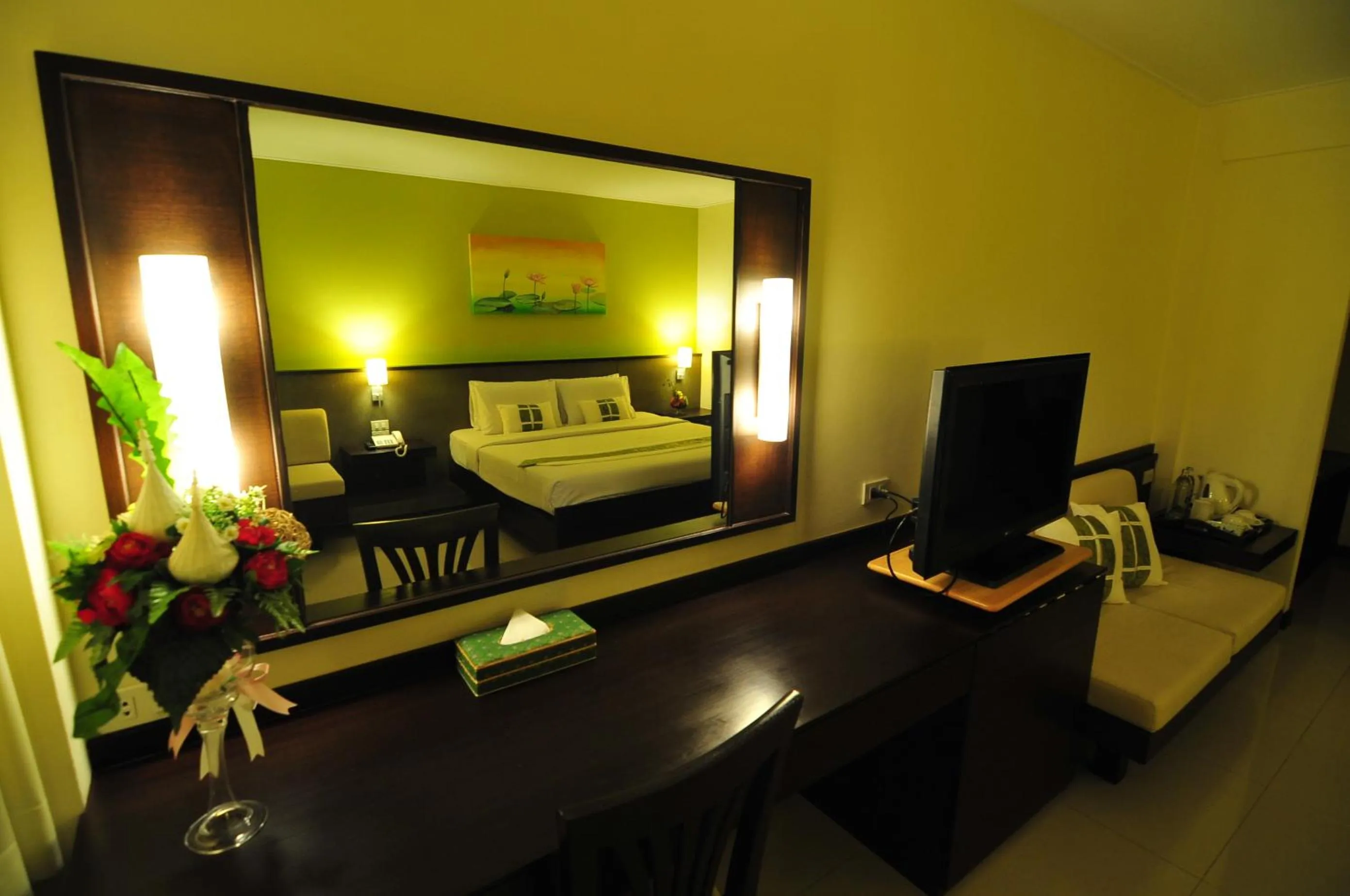 Decorative detail, Bed in Navarat Heritage Hotel