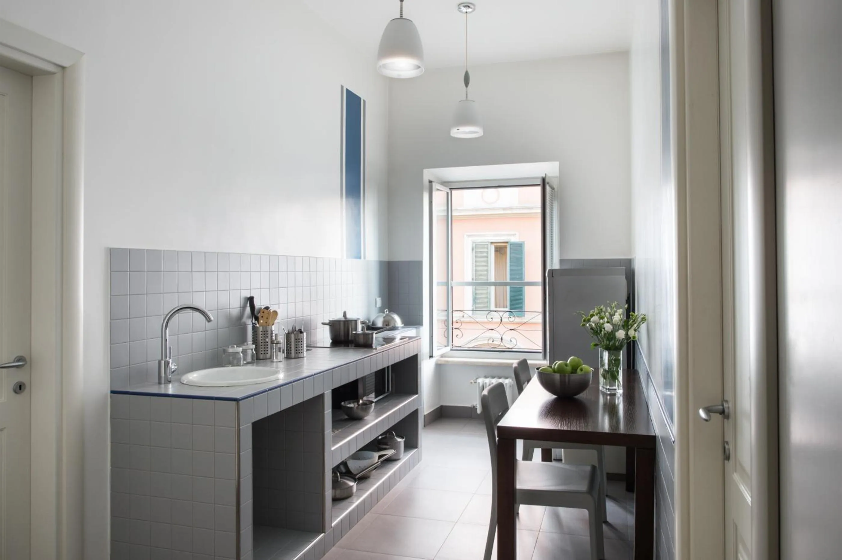 Kitchen or kitchenette in Residenza Termini