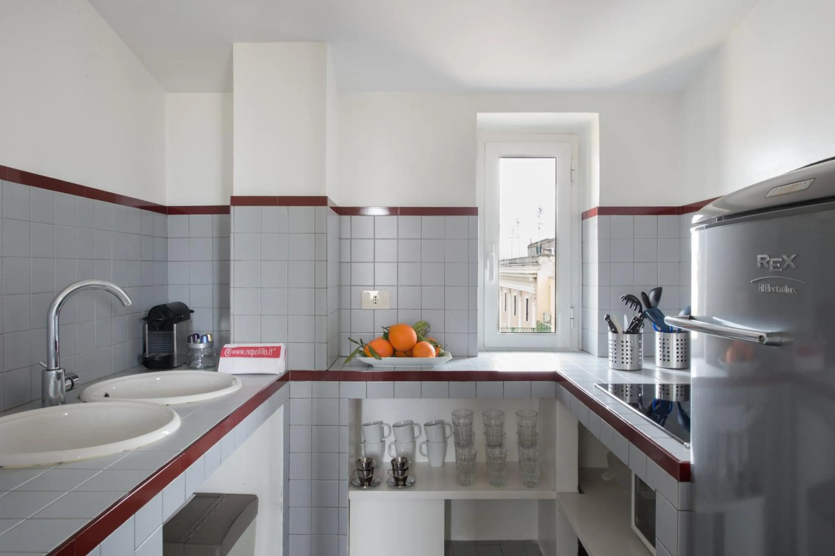 Kitchen or kitchenette in Residenza Termini