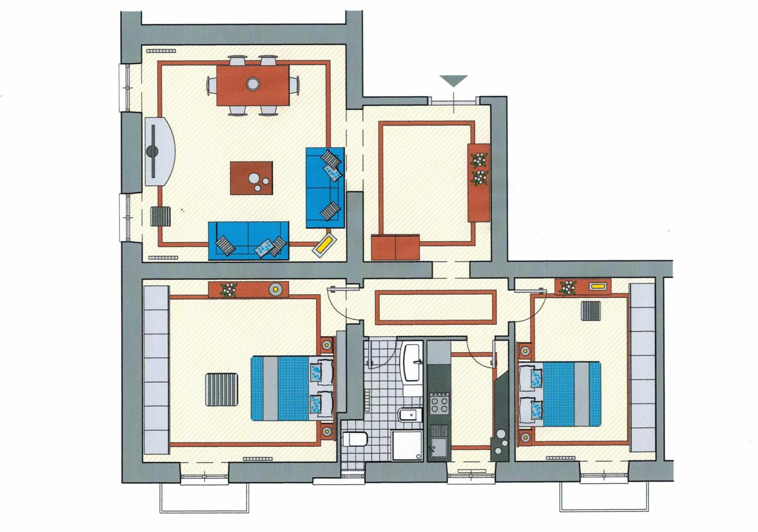 Photo of the whole room in Residenza Termini