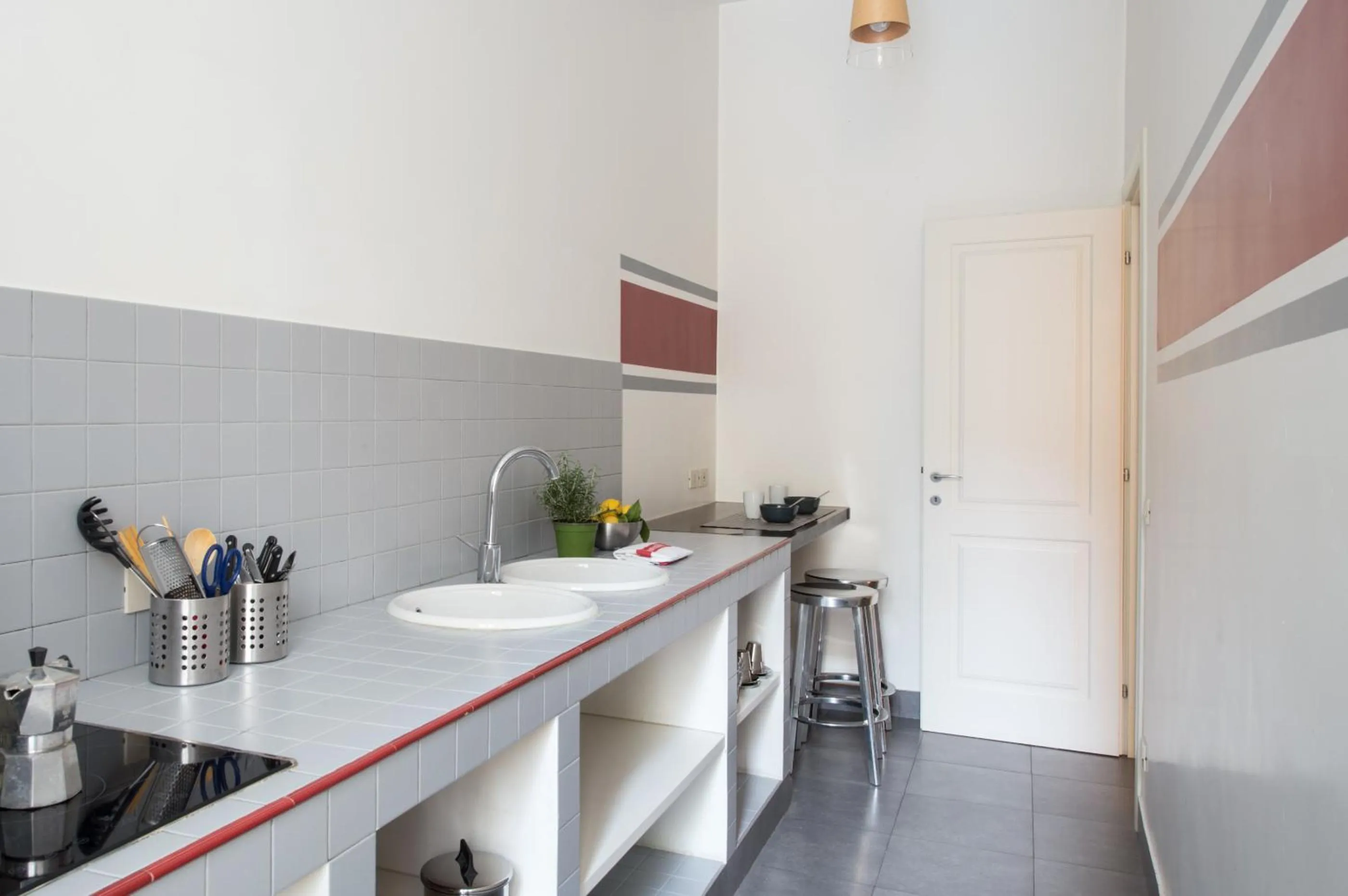 Kitchen or kitchenette in Residenza Termini