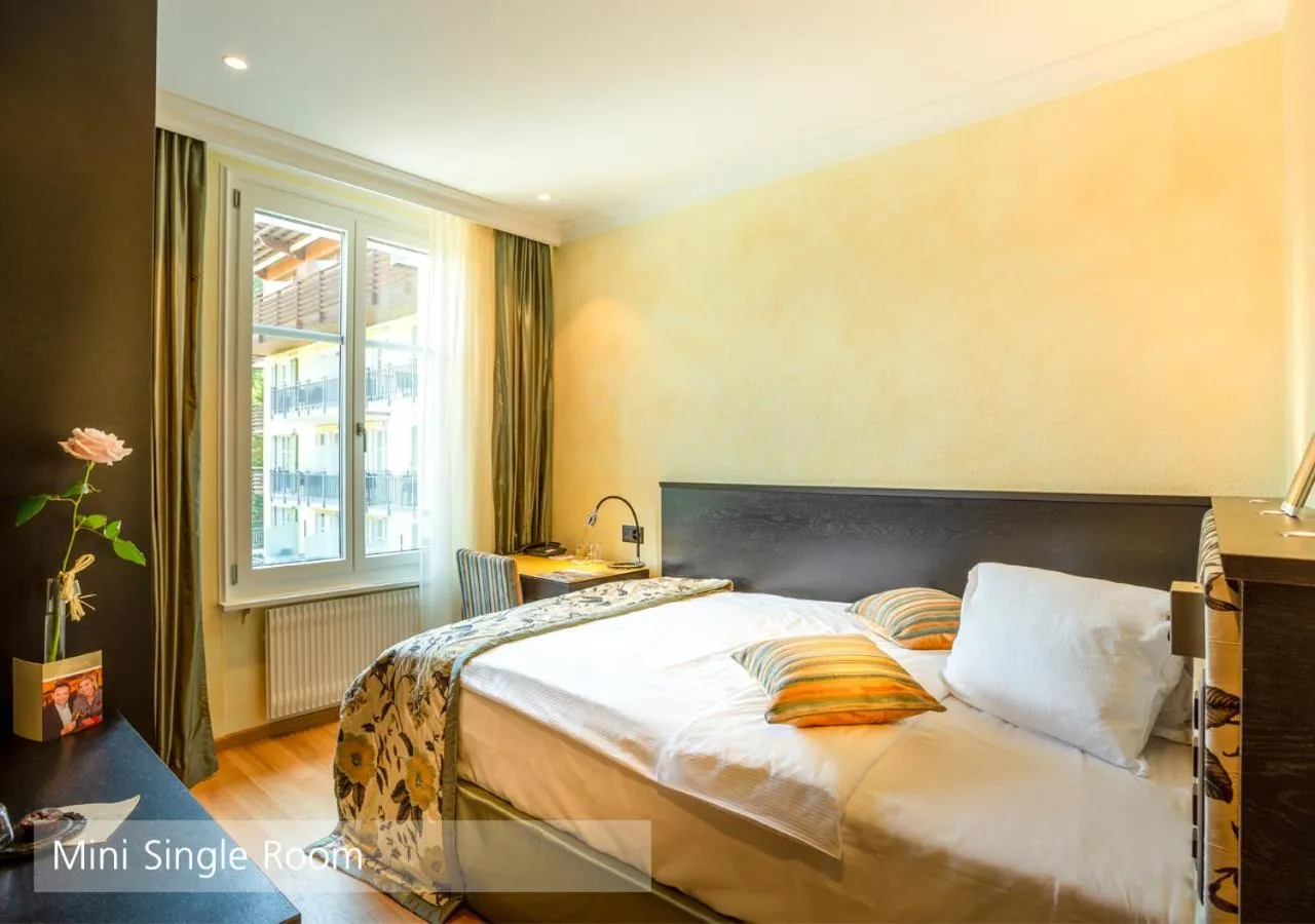 View (from property/room), Bed in Lenkerhof gourmet spa resort - Relais & Châteaux