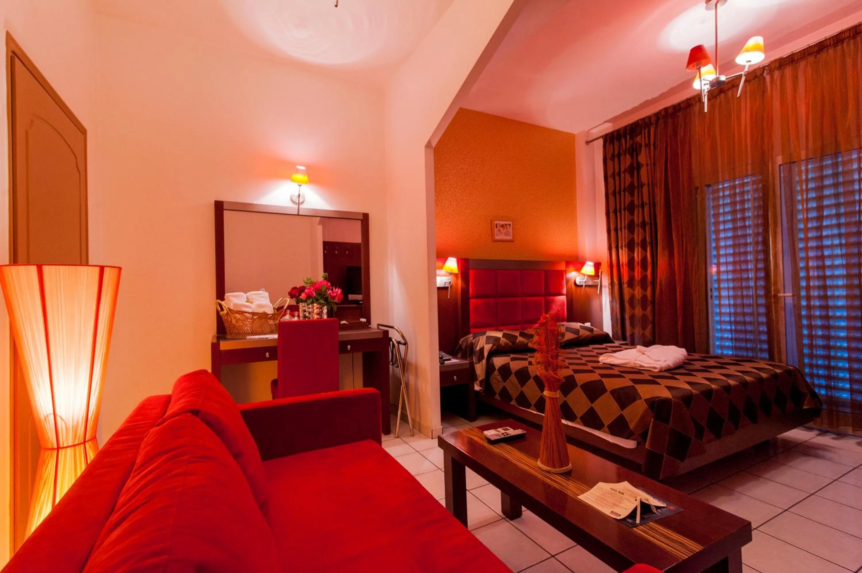 Bed in Krikonis Hotel