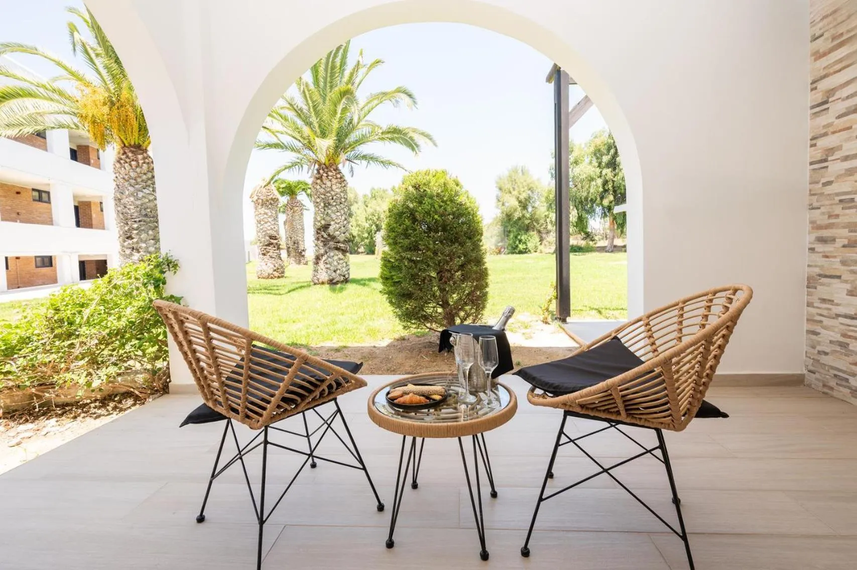 Patio in Smy Kos Beach & Splash