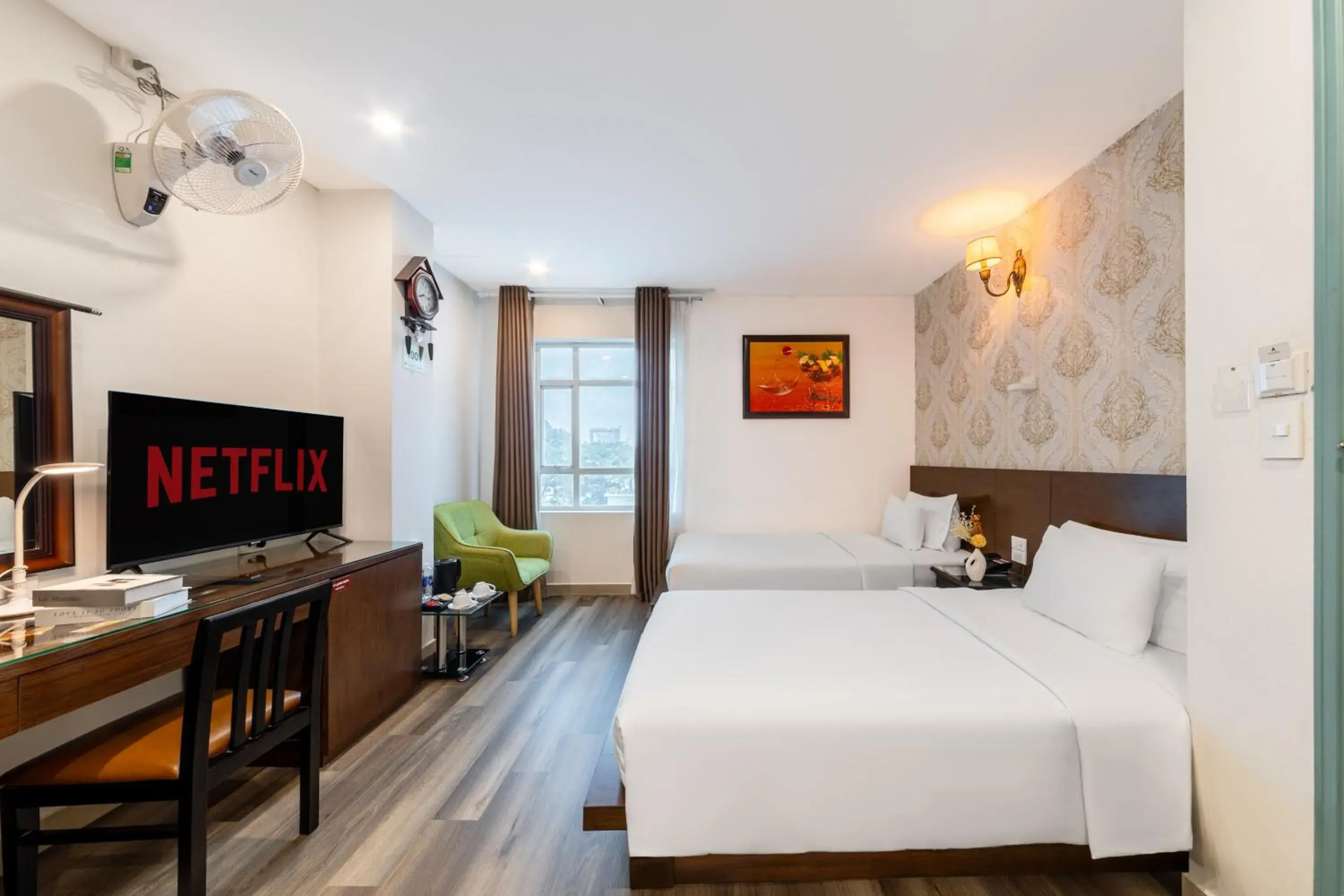 Deluxe Twin Room in A25 Hotel - 29 Bùi Thị Xuân Deluxe Twin Room in A25 Hotel - 29 Bùi Thị Xuân