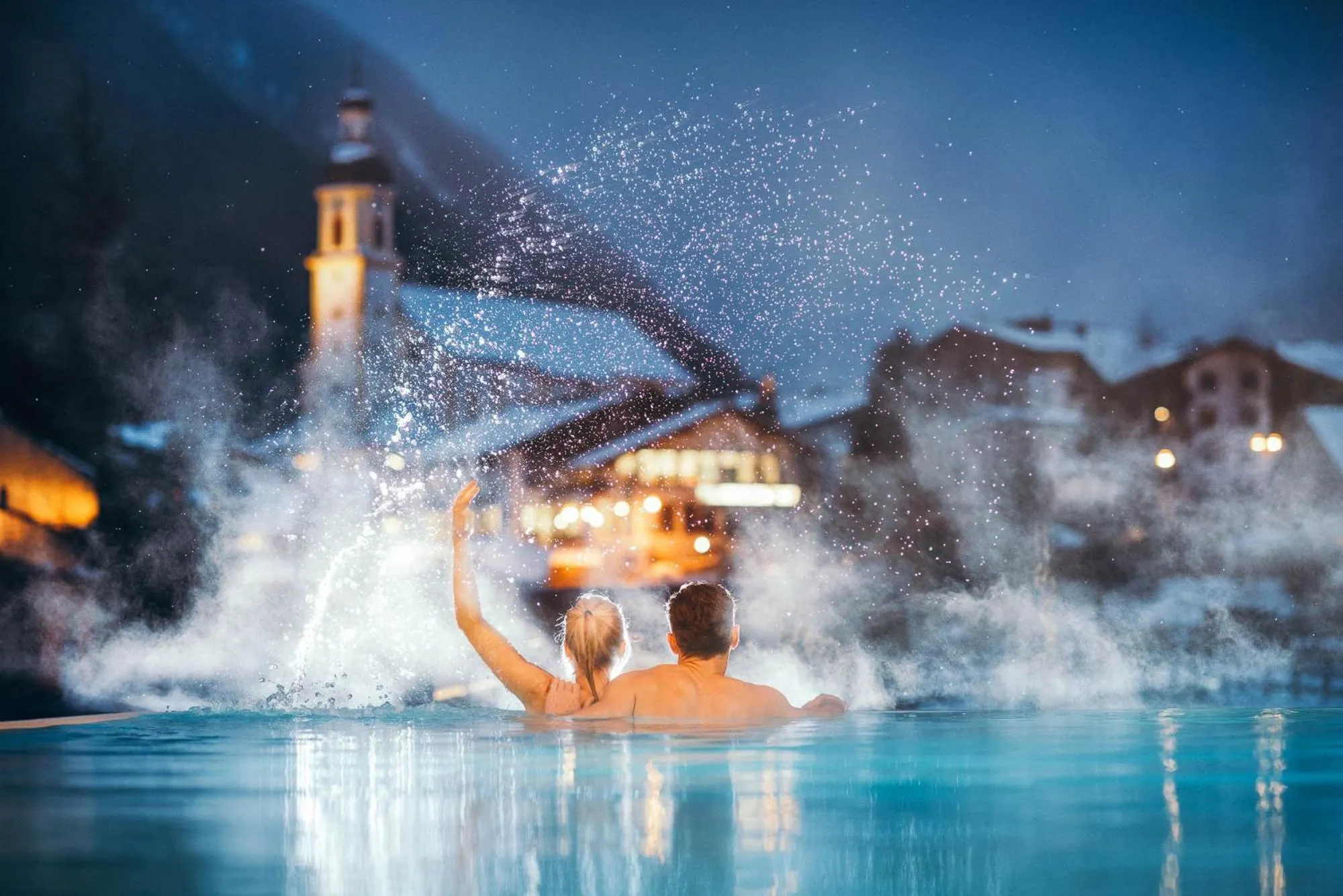 Swimming pool in Premium Activehotel Bergkönig
