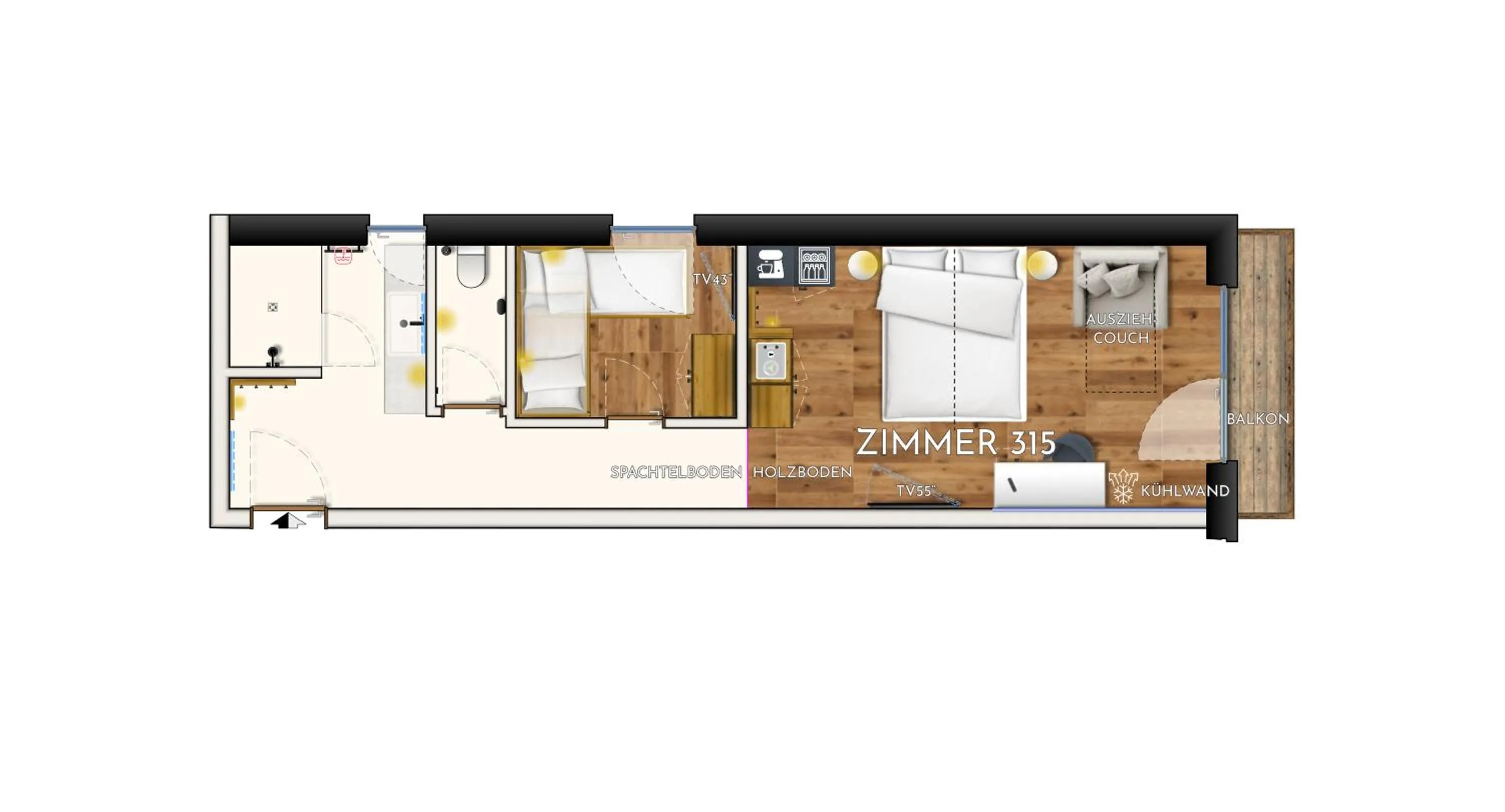 Floor plan in Premium Activehotel Bergkönig