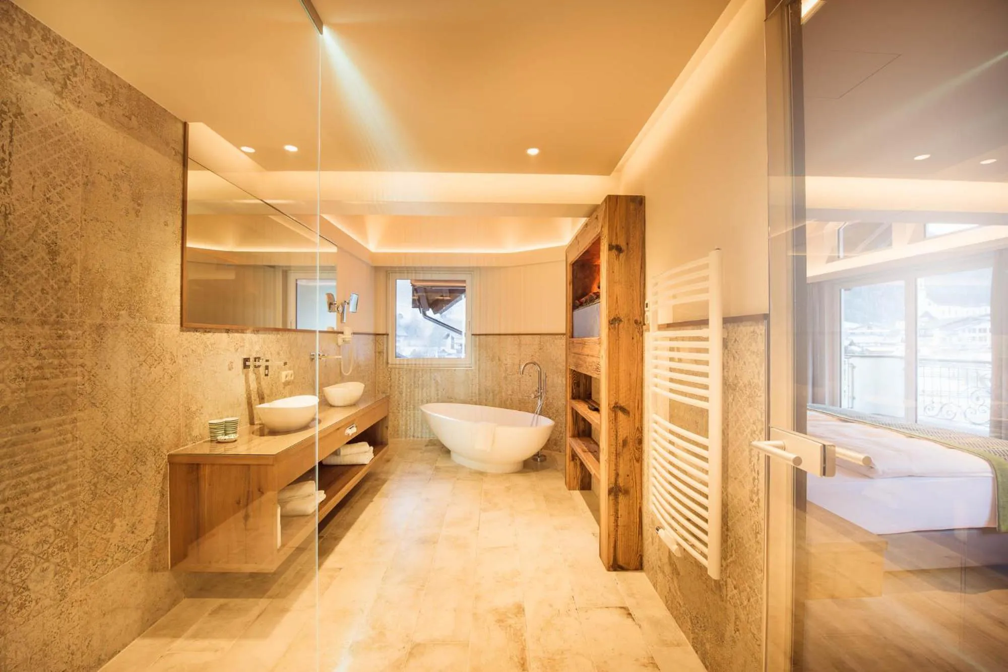 Decorative detail, Bed in Premium Activehotel Bergkönig