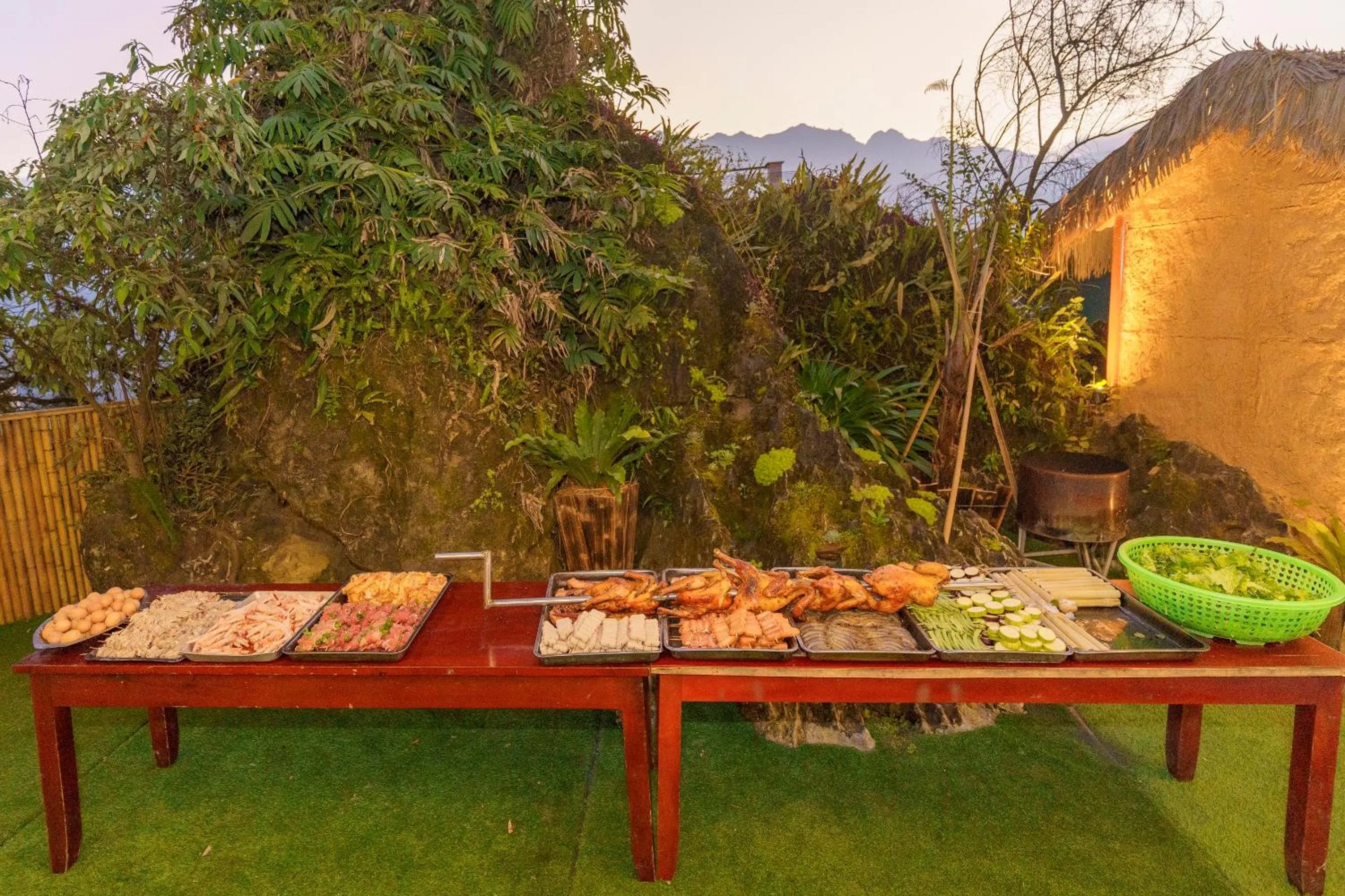 BBQ facilities in Bamboo Sapa Hotel