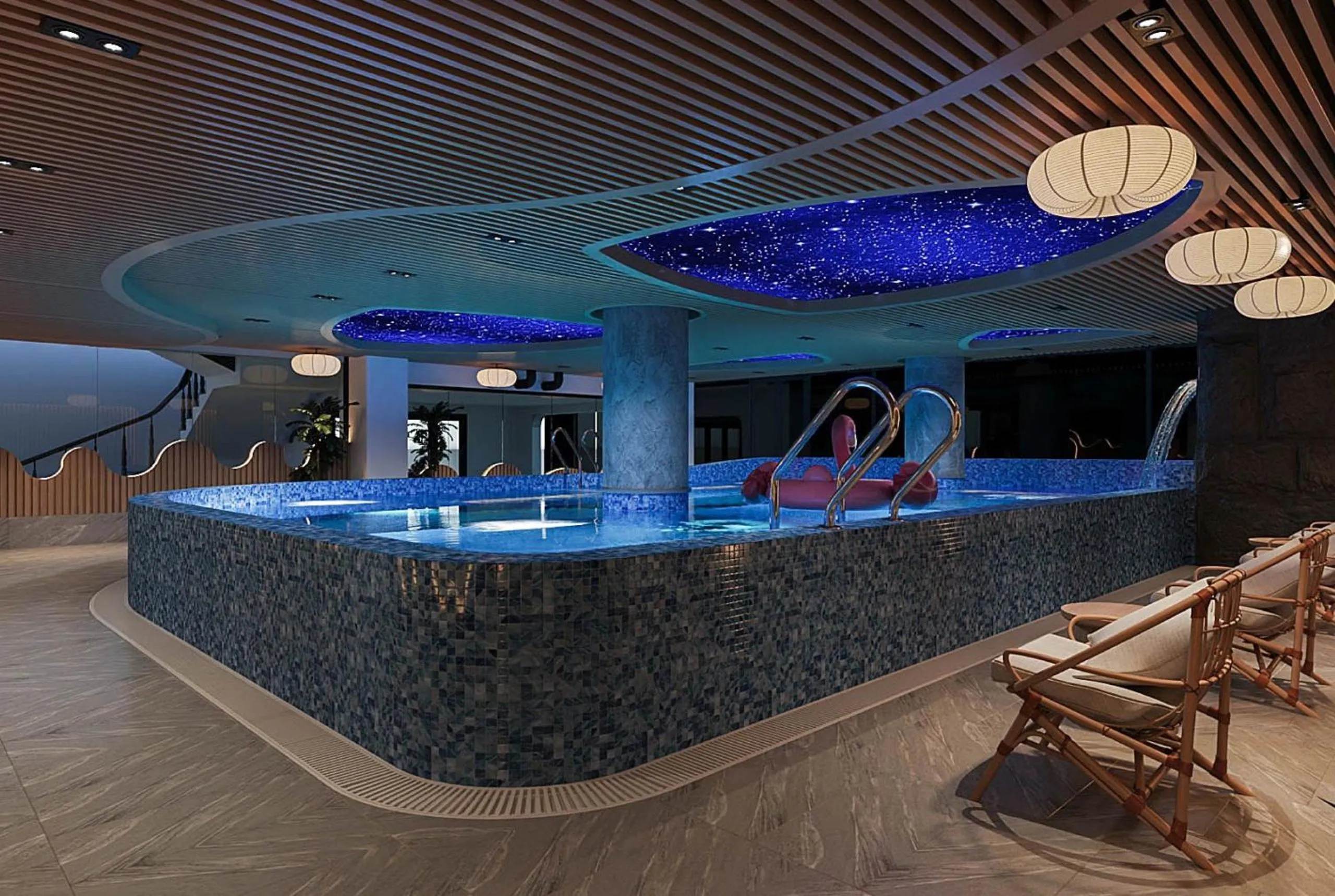 Hot Tub in Bamboo Sapa Hotel