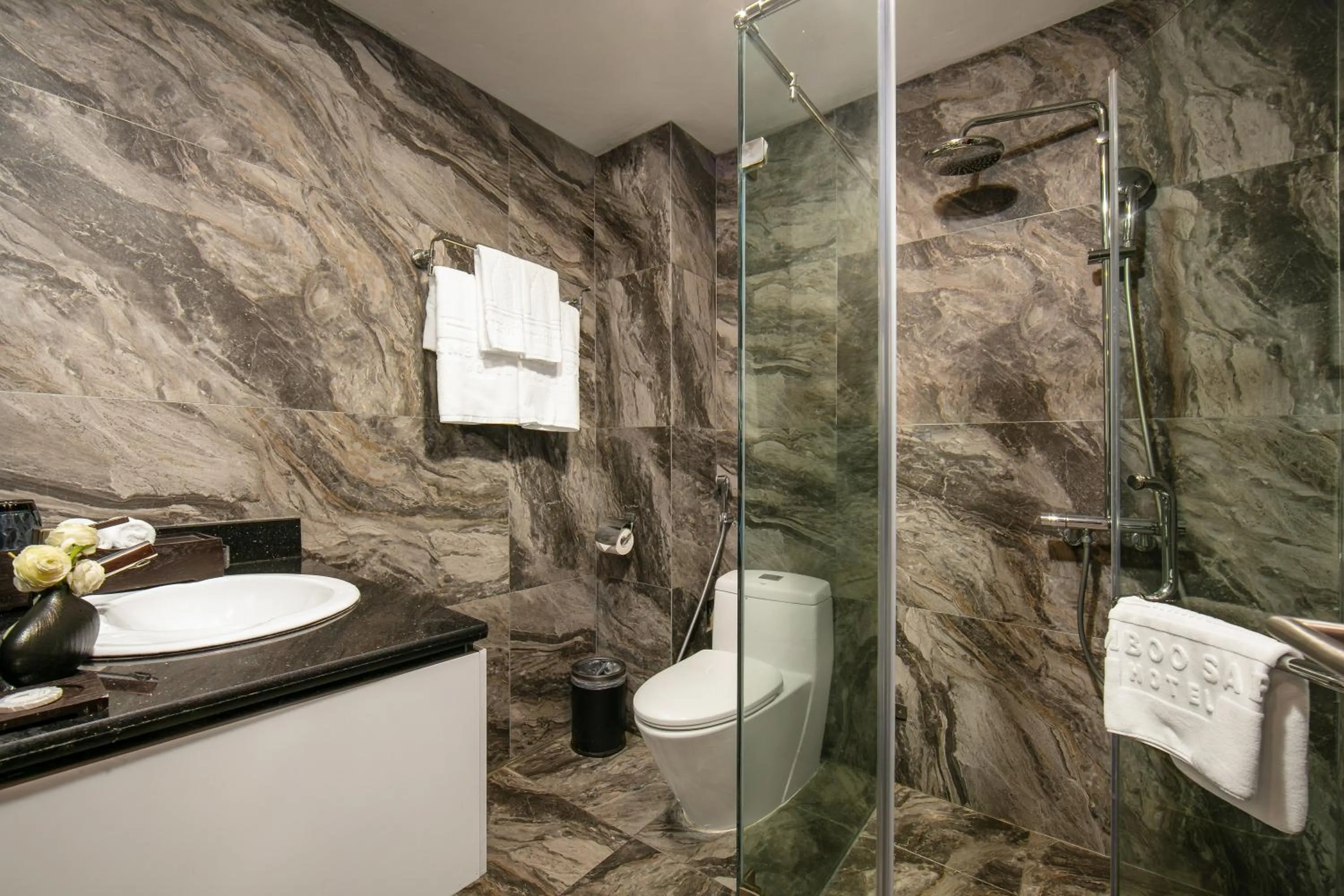 Shower in Bamboo Sapa Hotel