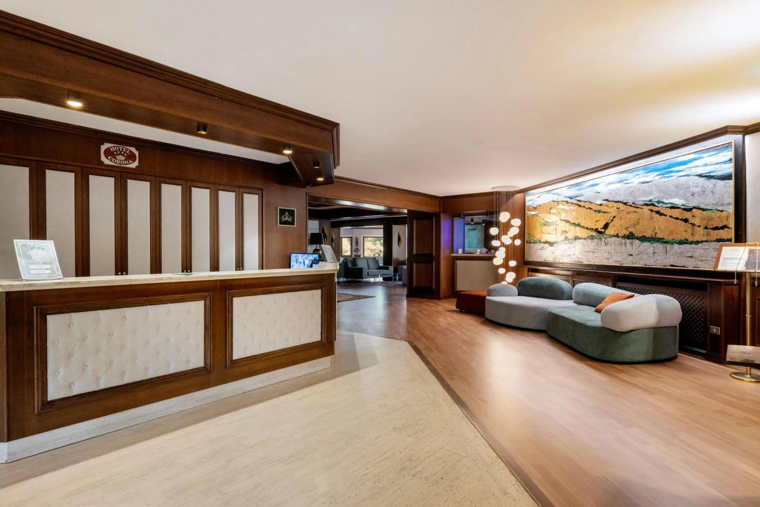 Lobby or reception in Hotel Corona & Spa