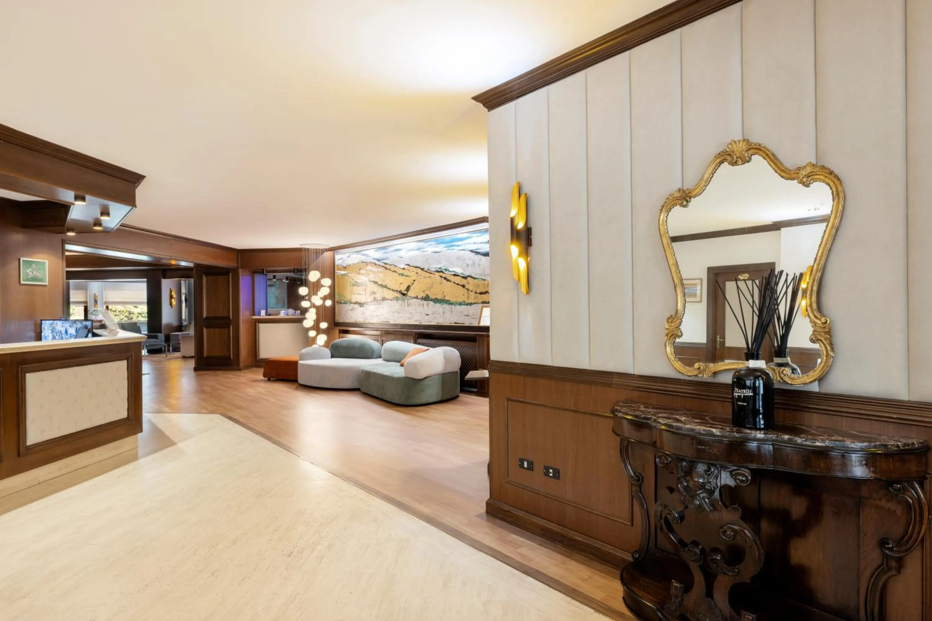 Lobby or reception in Hotel Corona & Spa