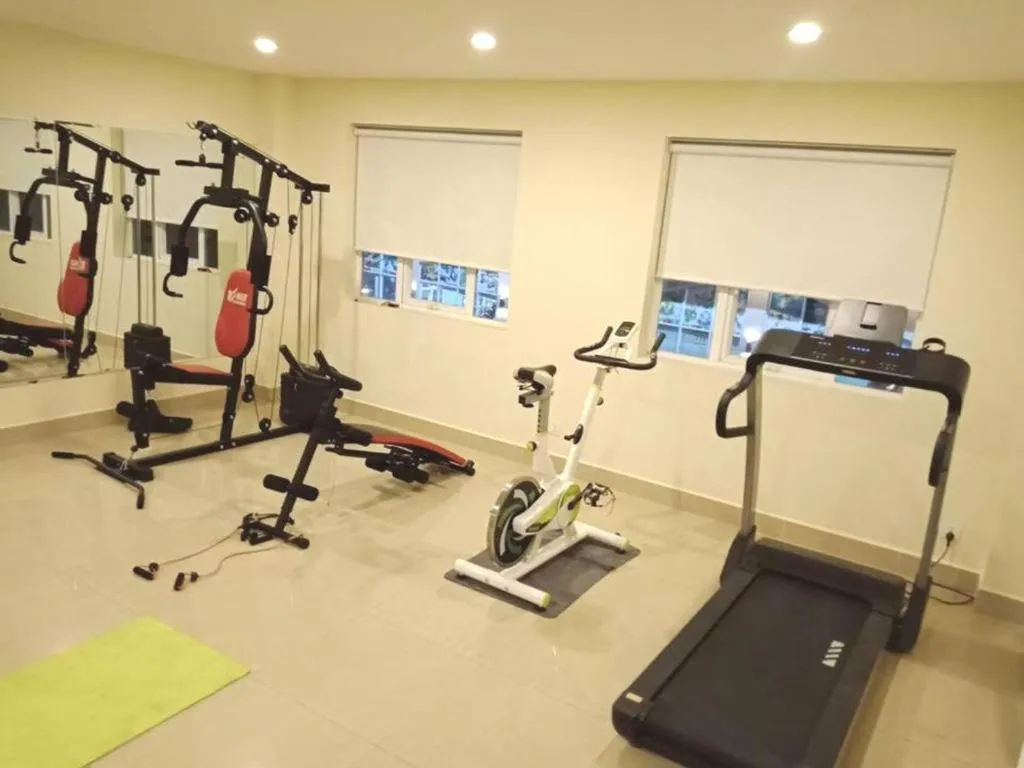 Fitness centre/facilities in Centrana Hotel