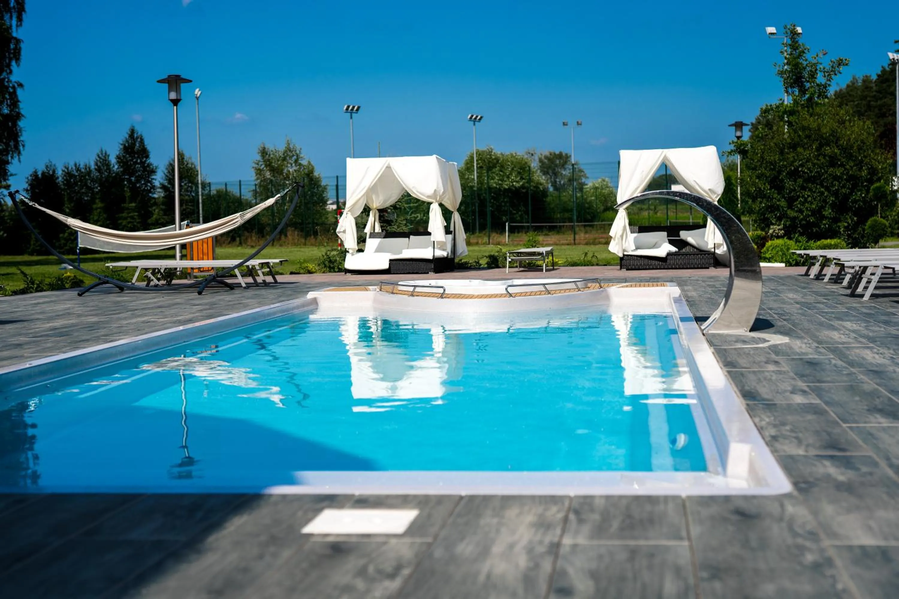 Pool view in Rezydencja Sosnowa Luxury Hotel