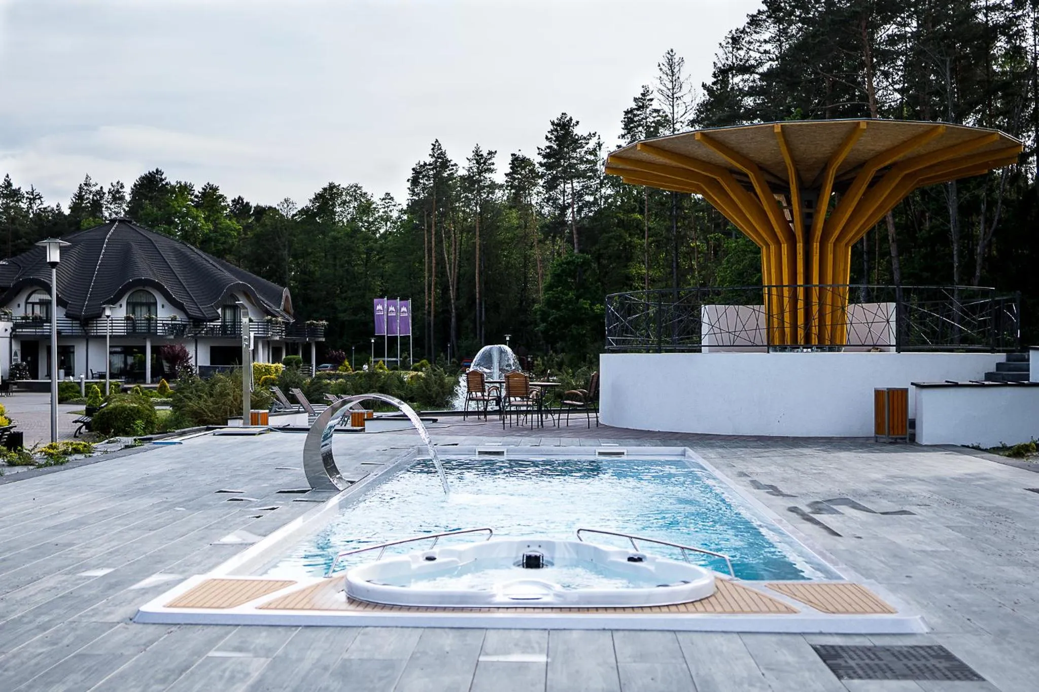 Swimming pool in Rezydencja Sosnowa Luxury Hotel