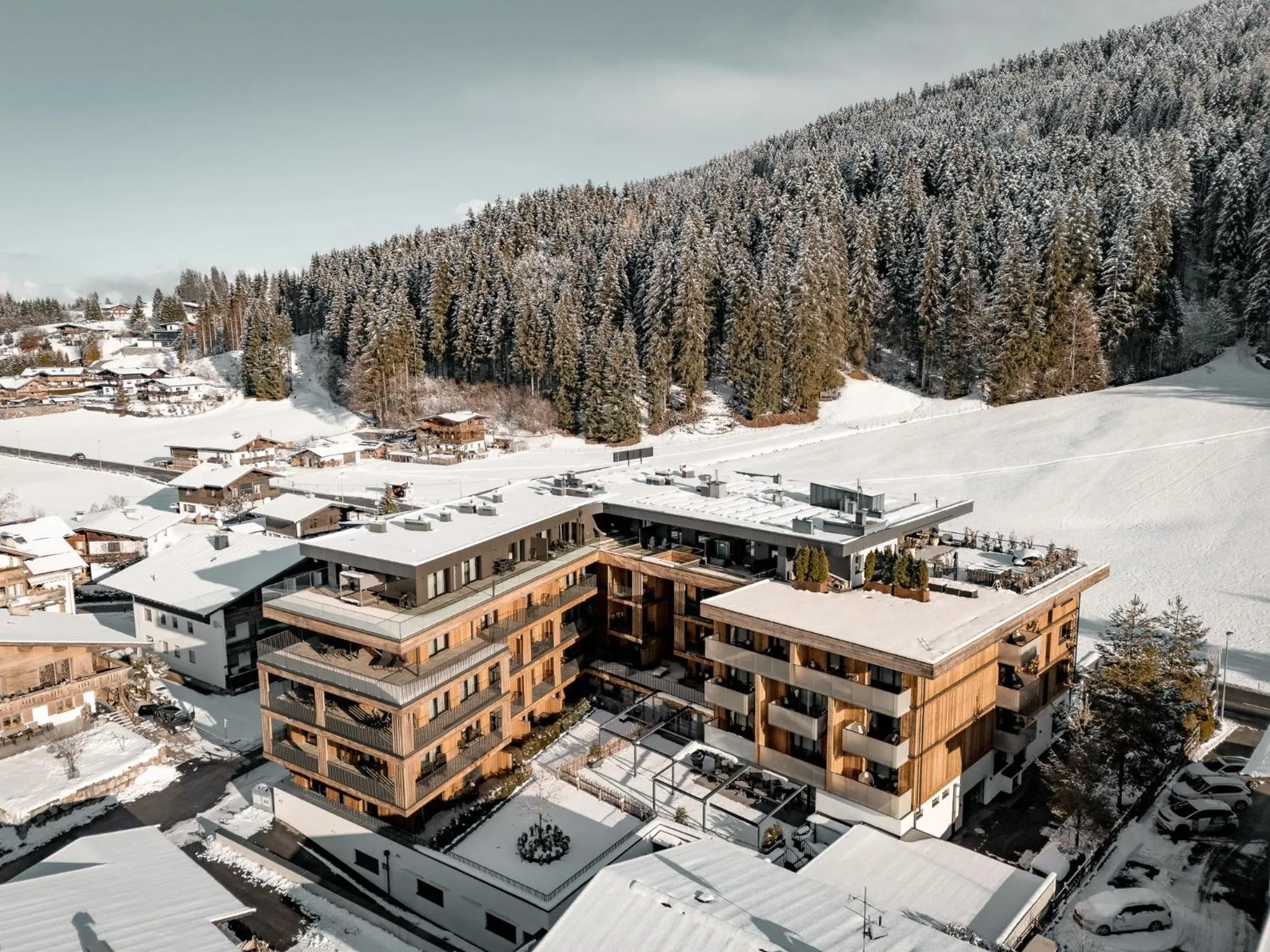 Property building in AlpenParks Hotel & Apartment Taxacher