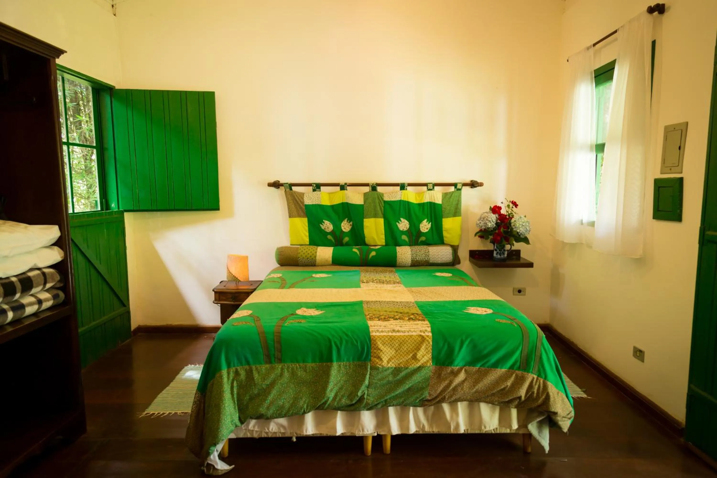 Bed in Pousada Trem das Cores