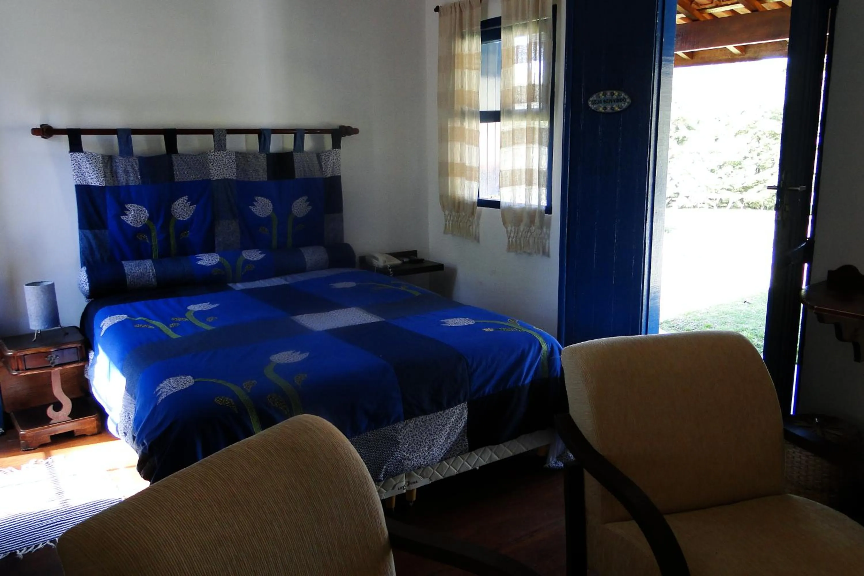 Bed in Pousada Trem das Cores