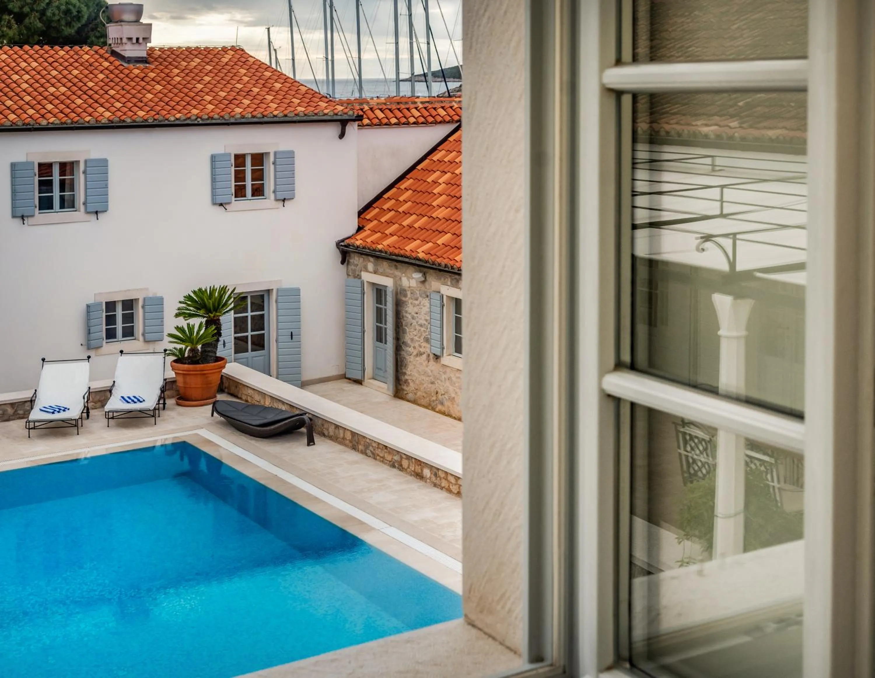 Pool view in Heritage Hotel Martinis Marchi