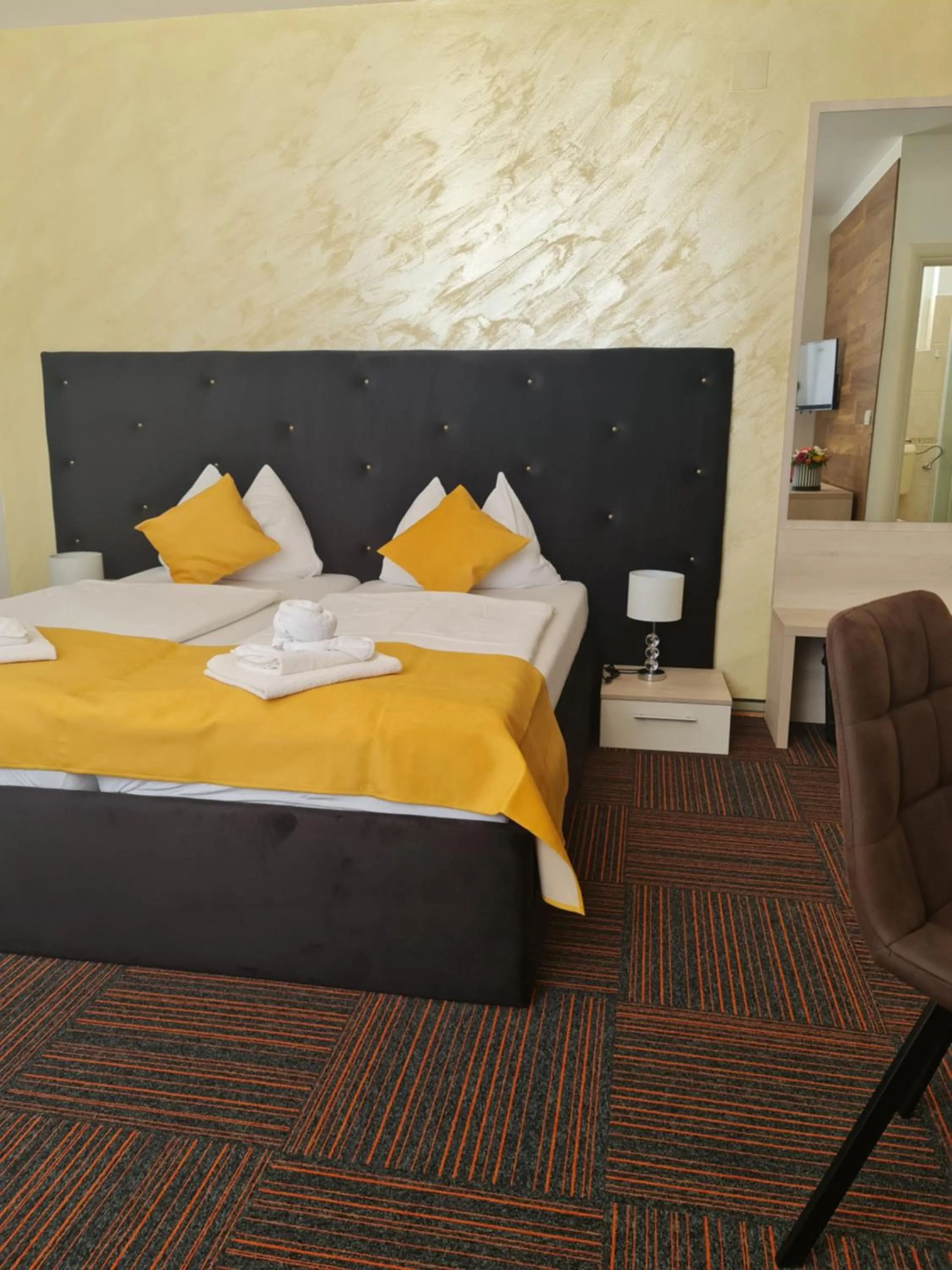 Bedroom, Bed in Hotel Bor