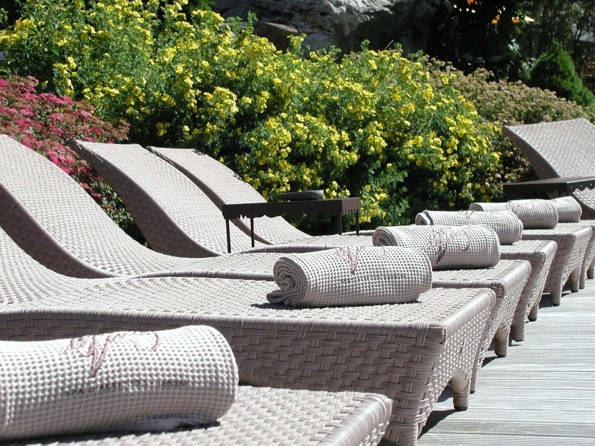 Balcony/Terrace in Hôtel Bella Tola & SPA