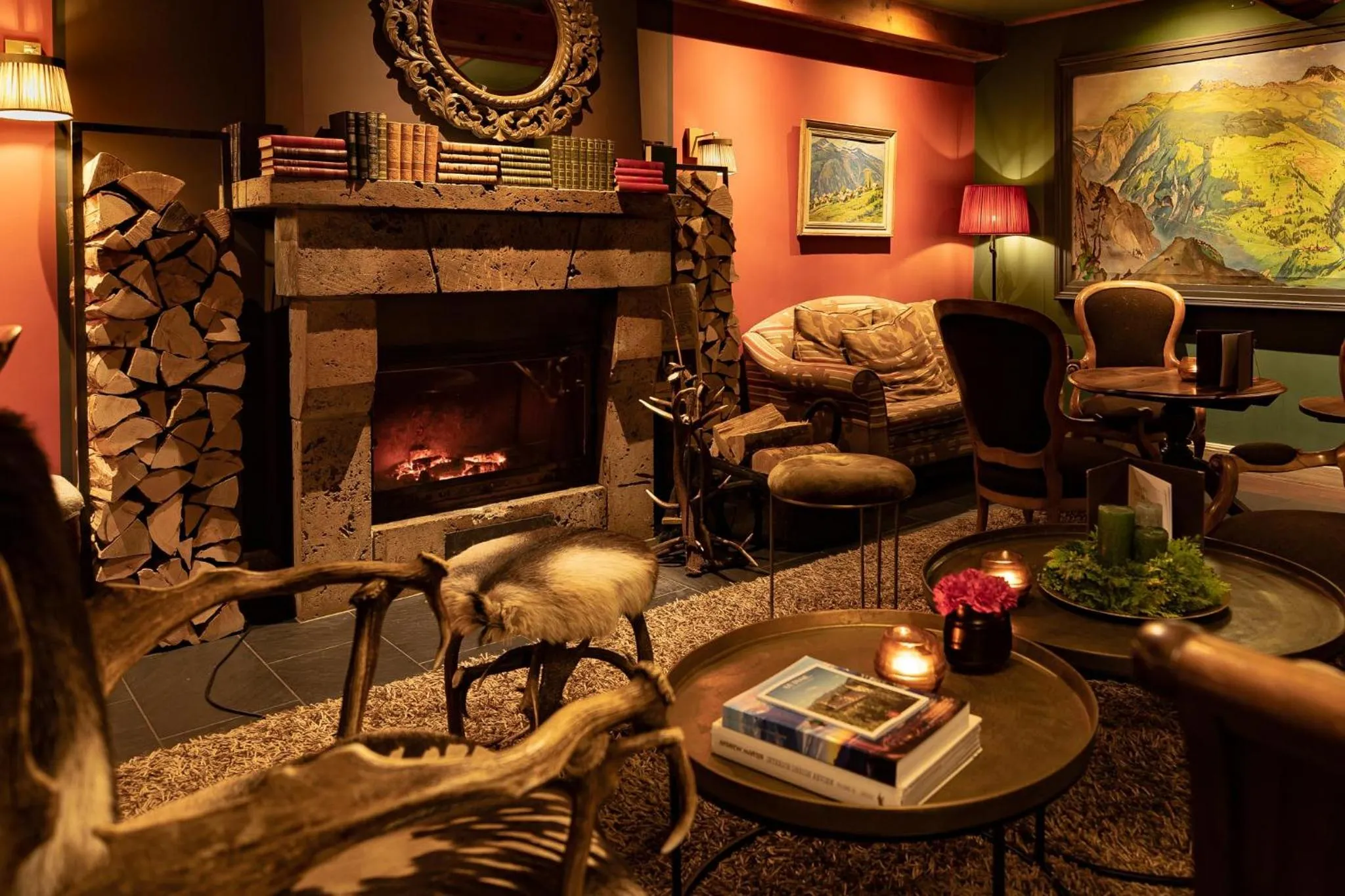 Lounge or bar in Hôtel Bella Tola & SPA