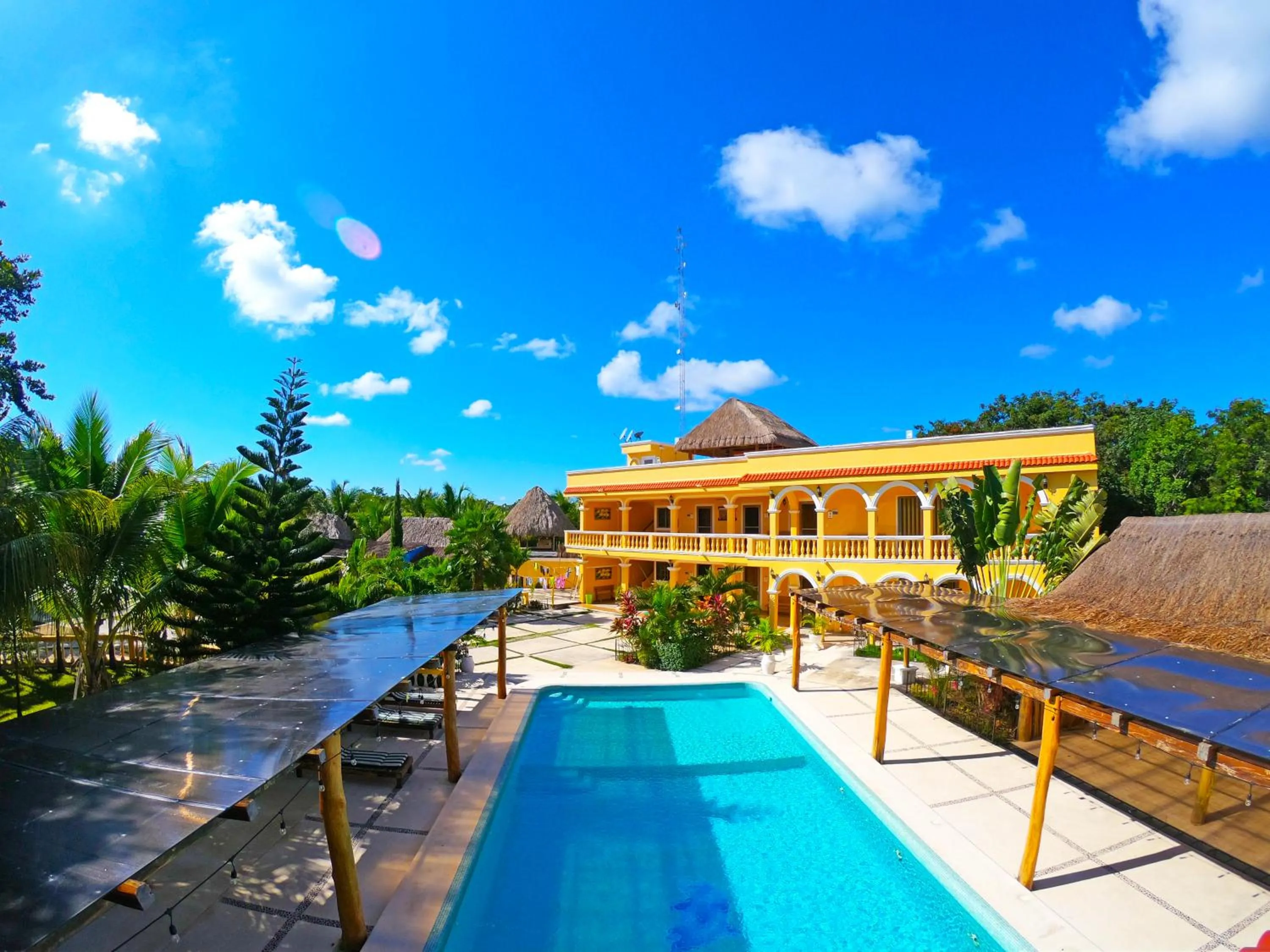 Pool view in Hotel Scarlette