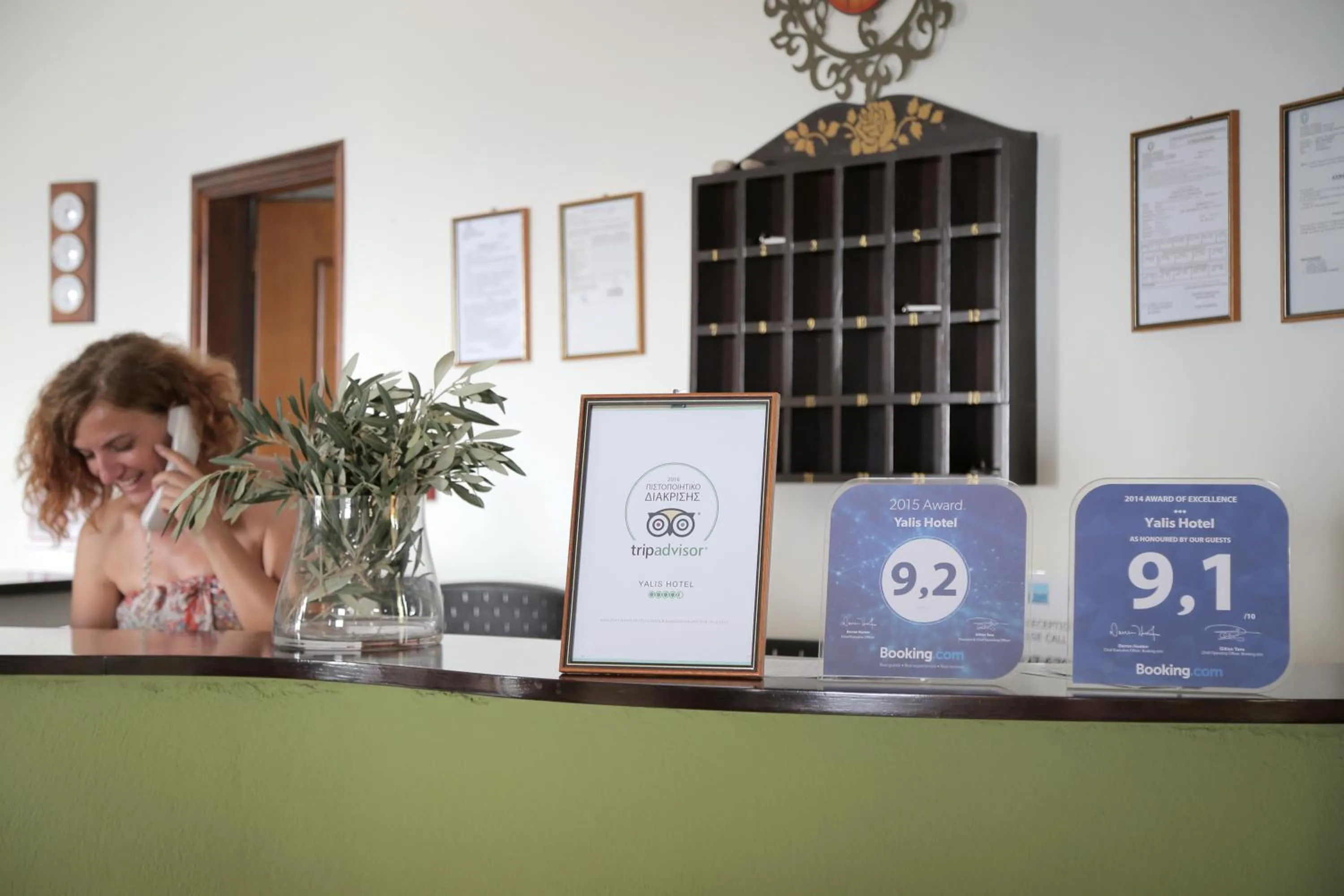 Lobby or reception in Yalis Hotel