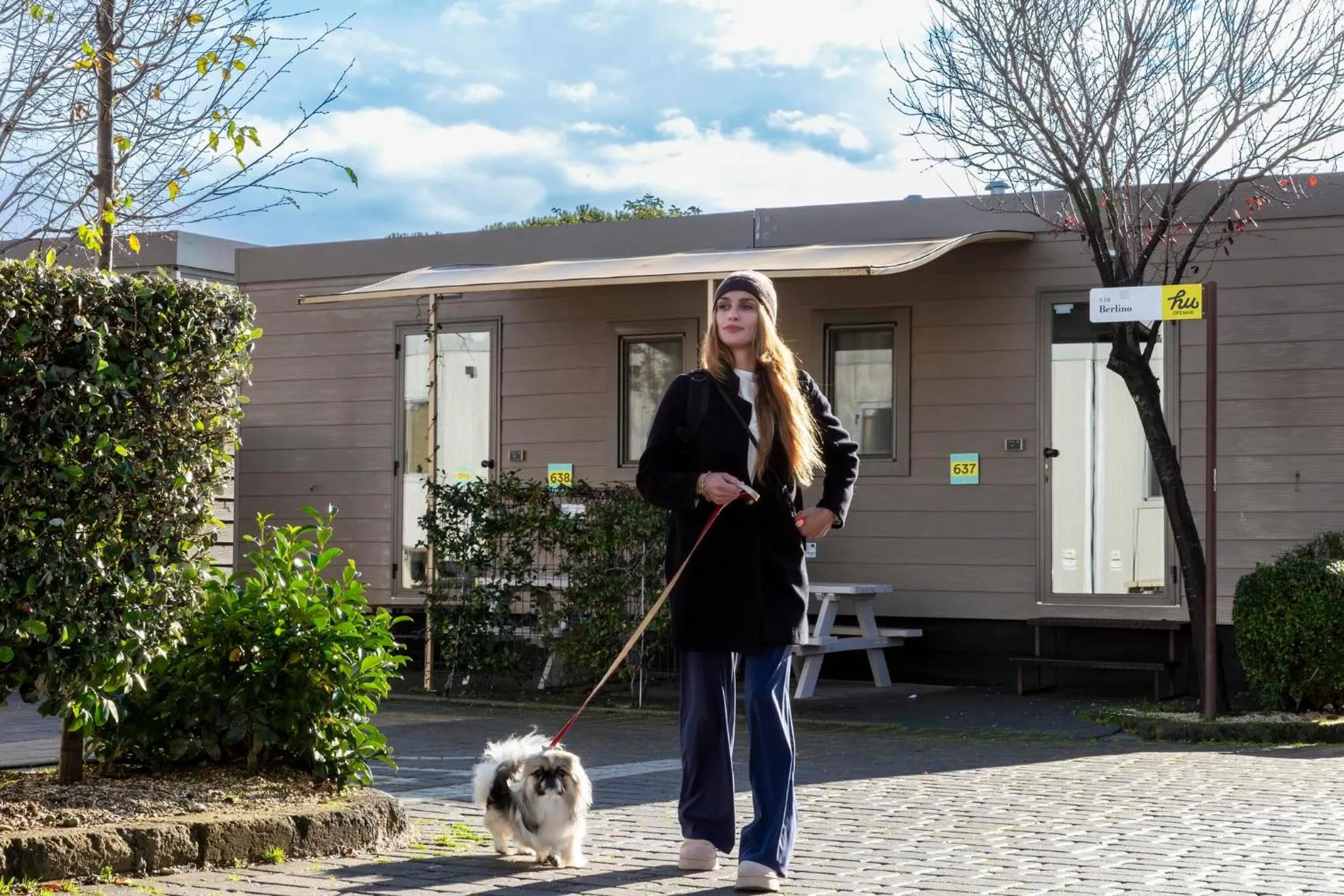 Winter in hu Roma Camping In Town