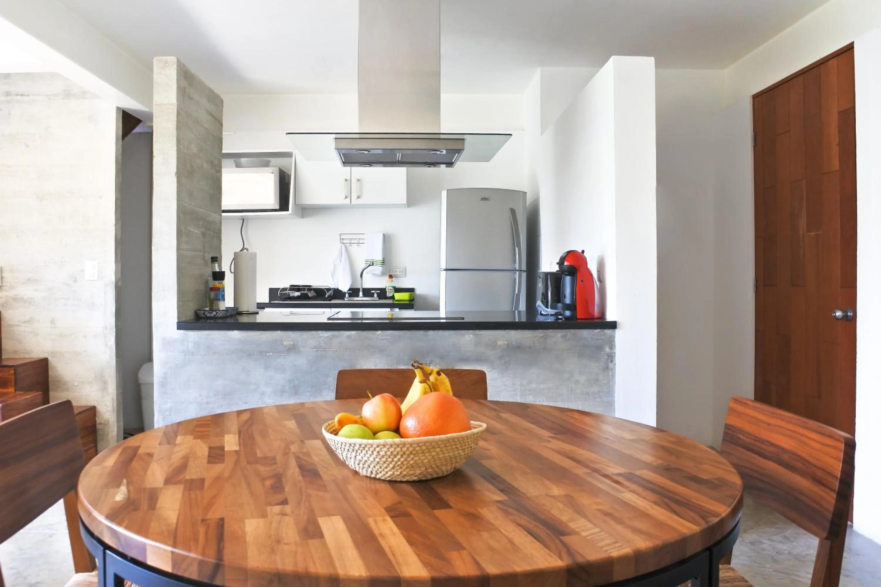 Kitchen or kitchenette in Casa de Piedra Tulum