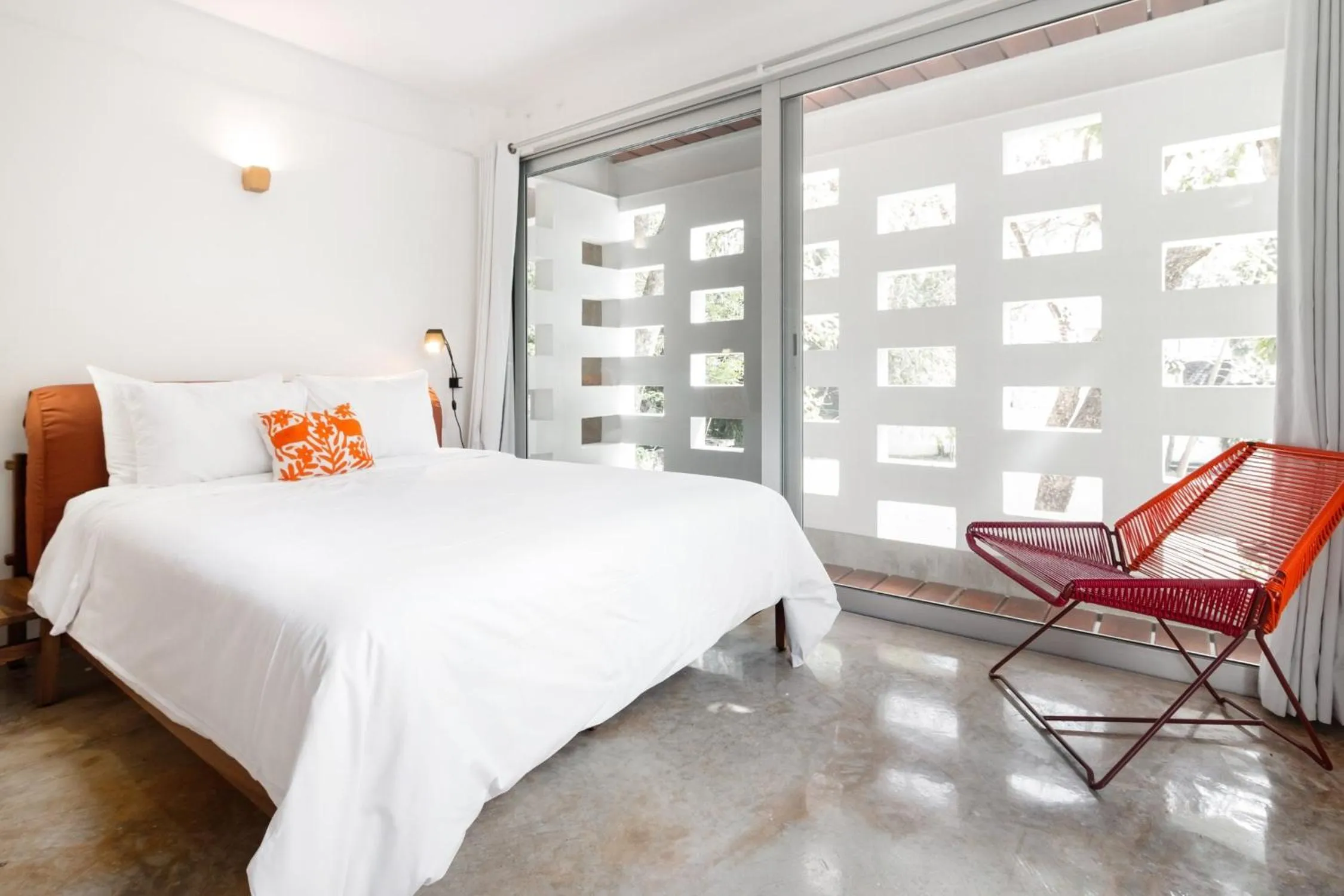 Bedroom, Bed in Casa de Piedra Tulum