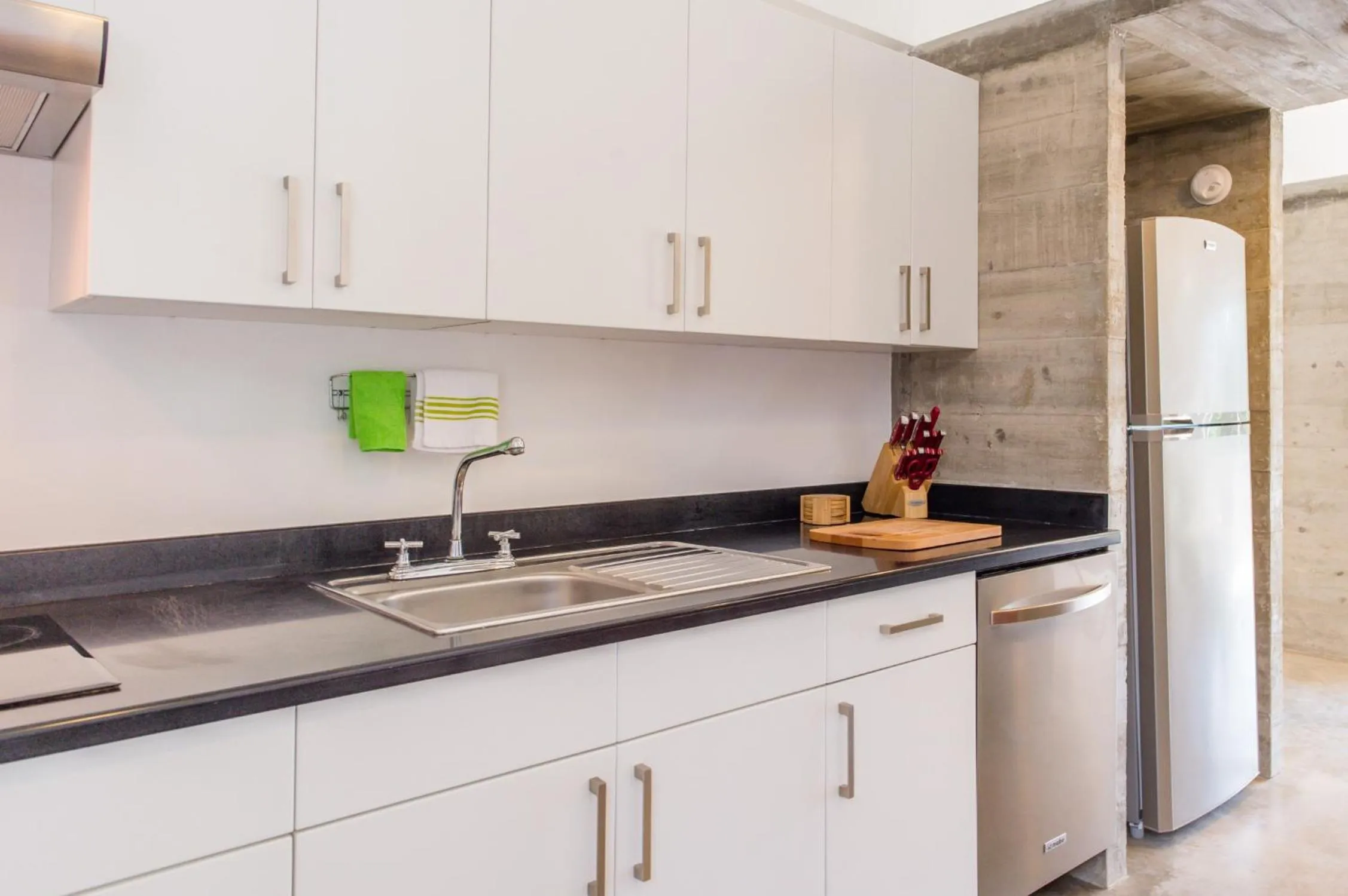 Kitchen or kitchenette in Casa de Piedra Tulum