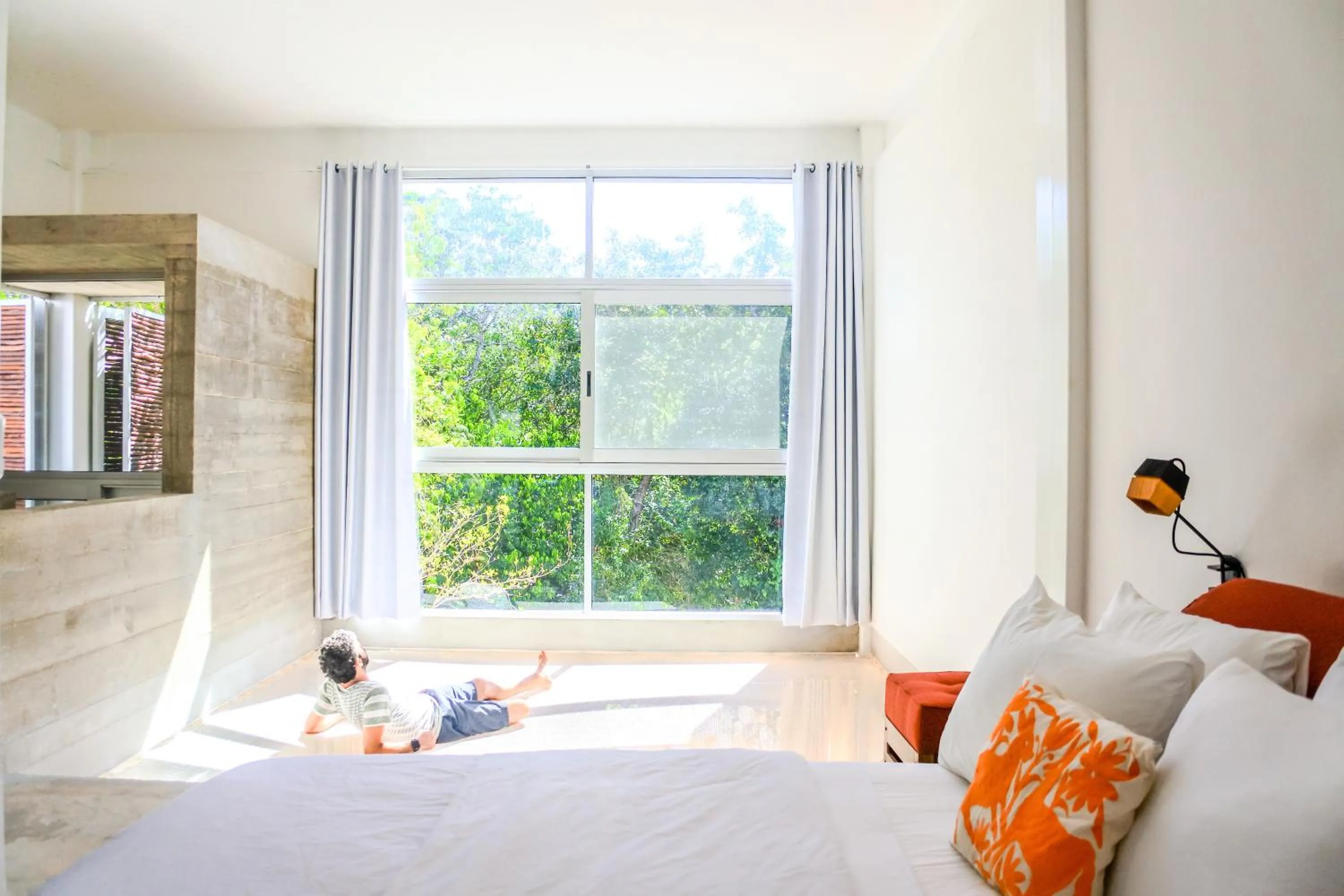 Bedroom, Bed in Casa de Piedra Tulum