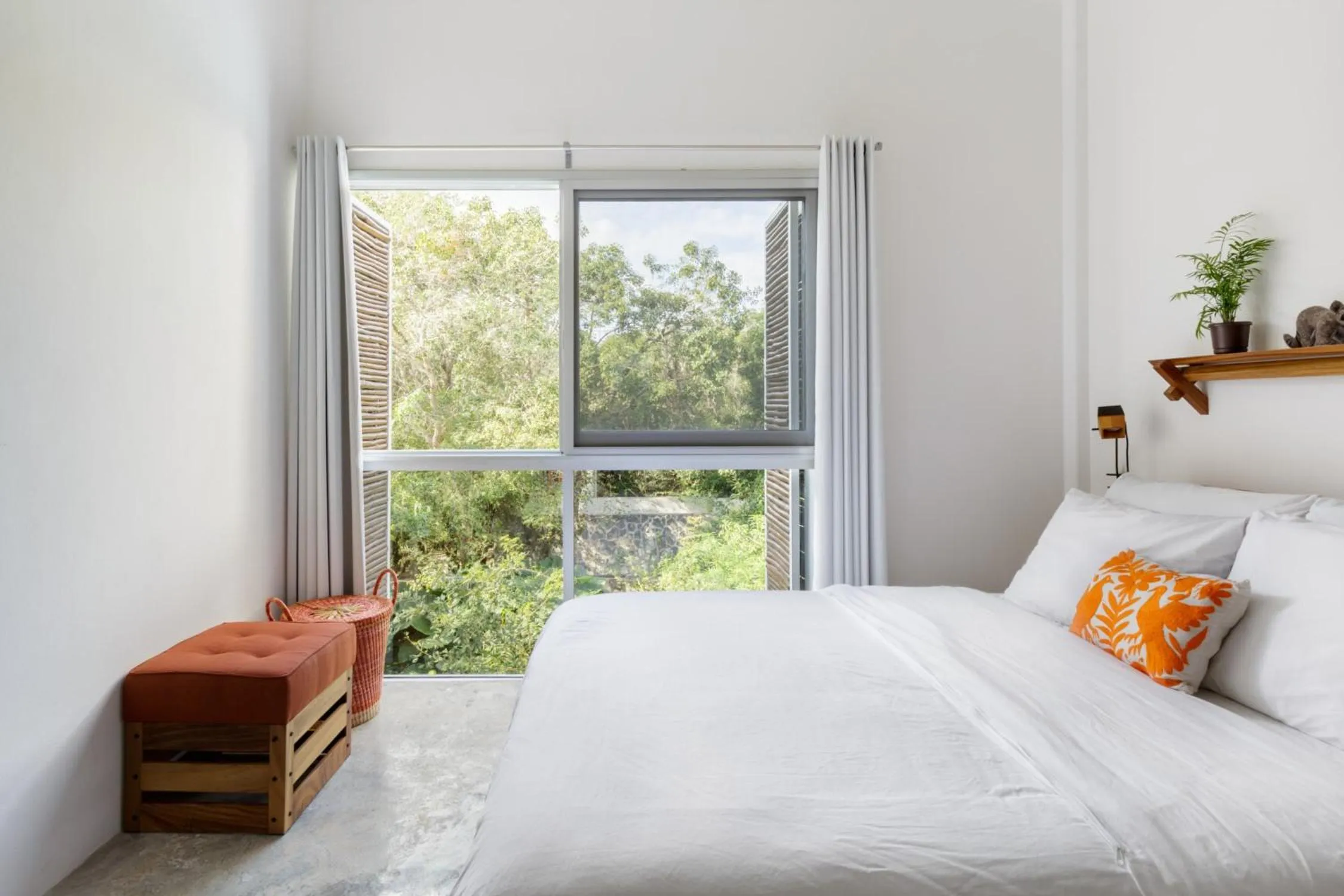 Bedroom, Bed in Casa de Piedra Tulum