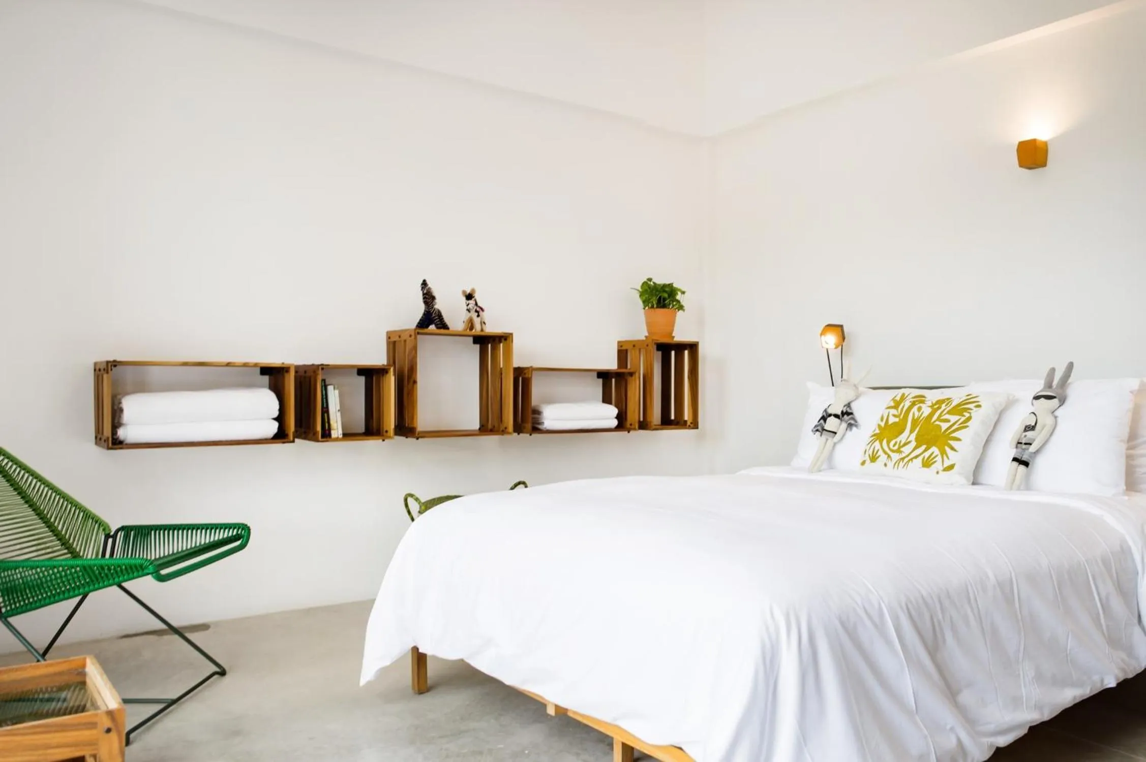 Bed in Casa de Piedra Tulum