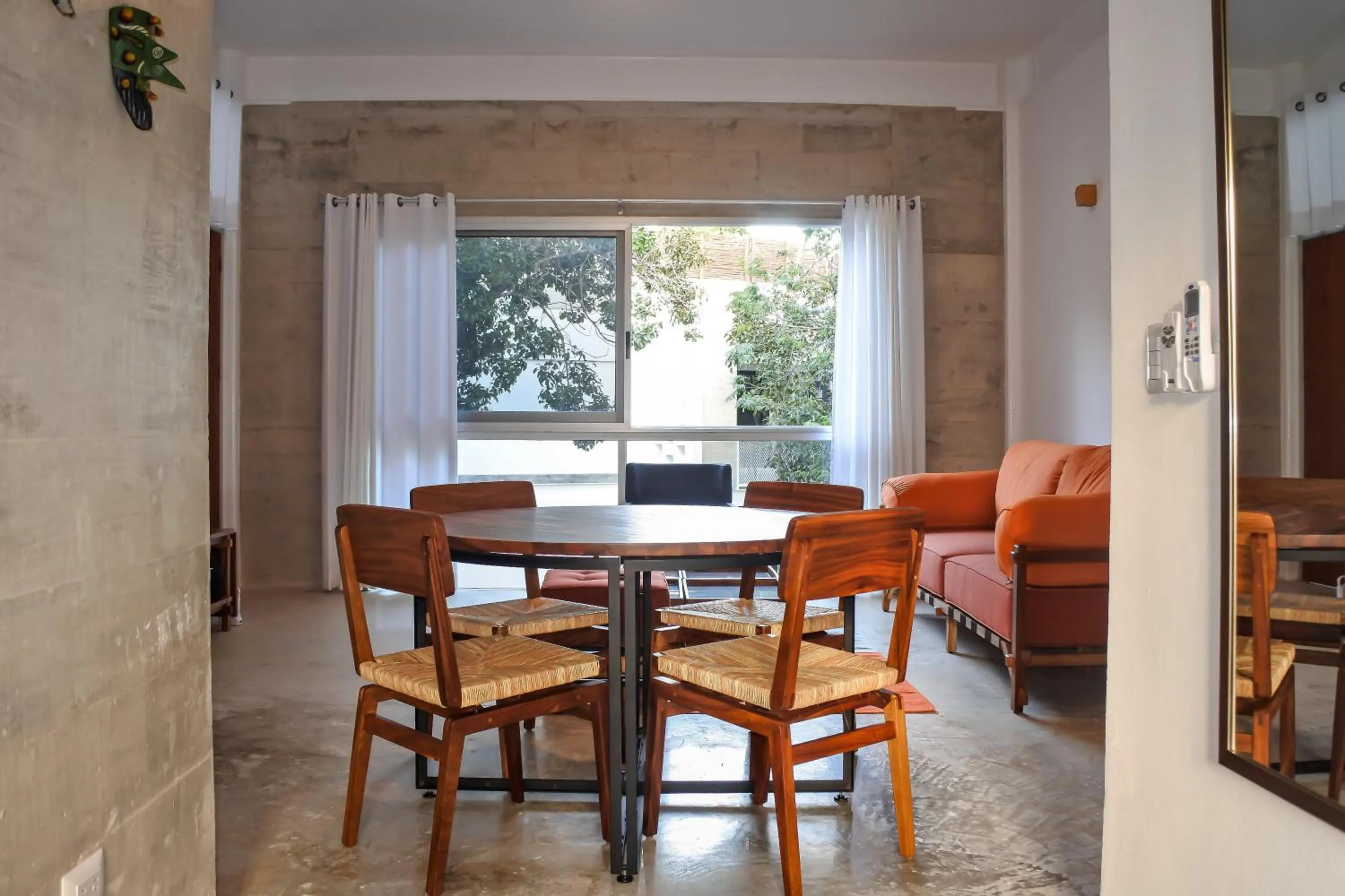 Dining area in Casa de Piedra Tulum