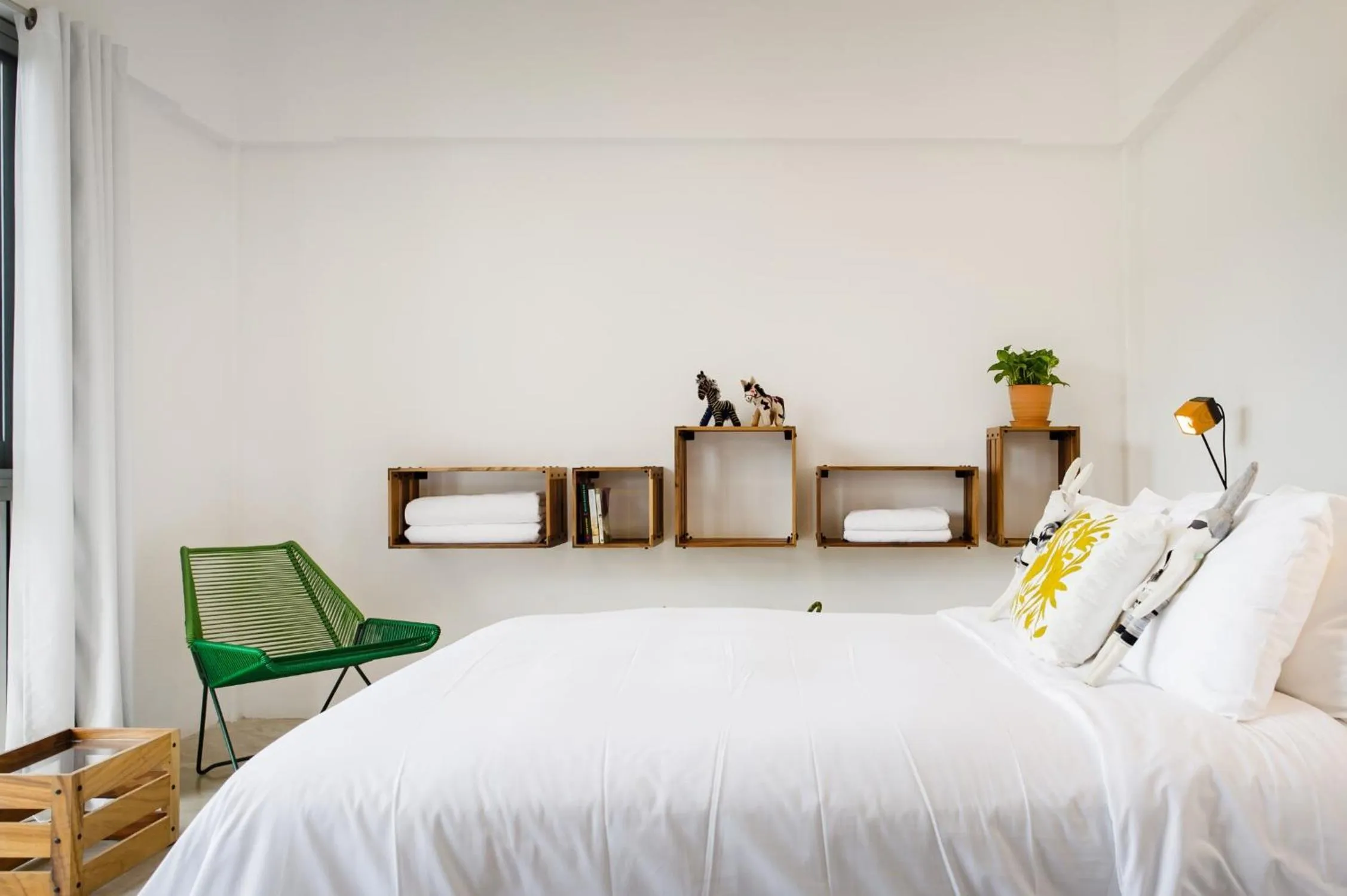 Bed in Casa de Piedra Tulum