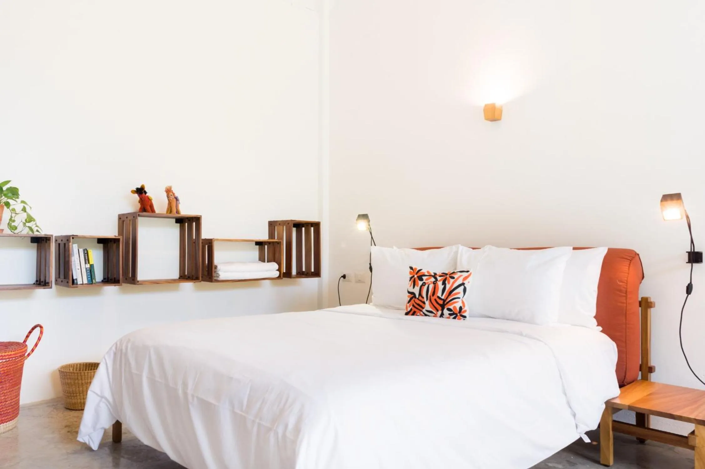 Bed in Casa de Piedra Tulum