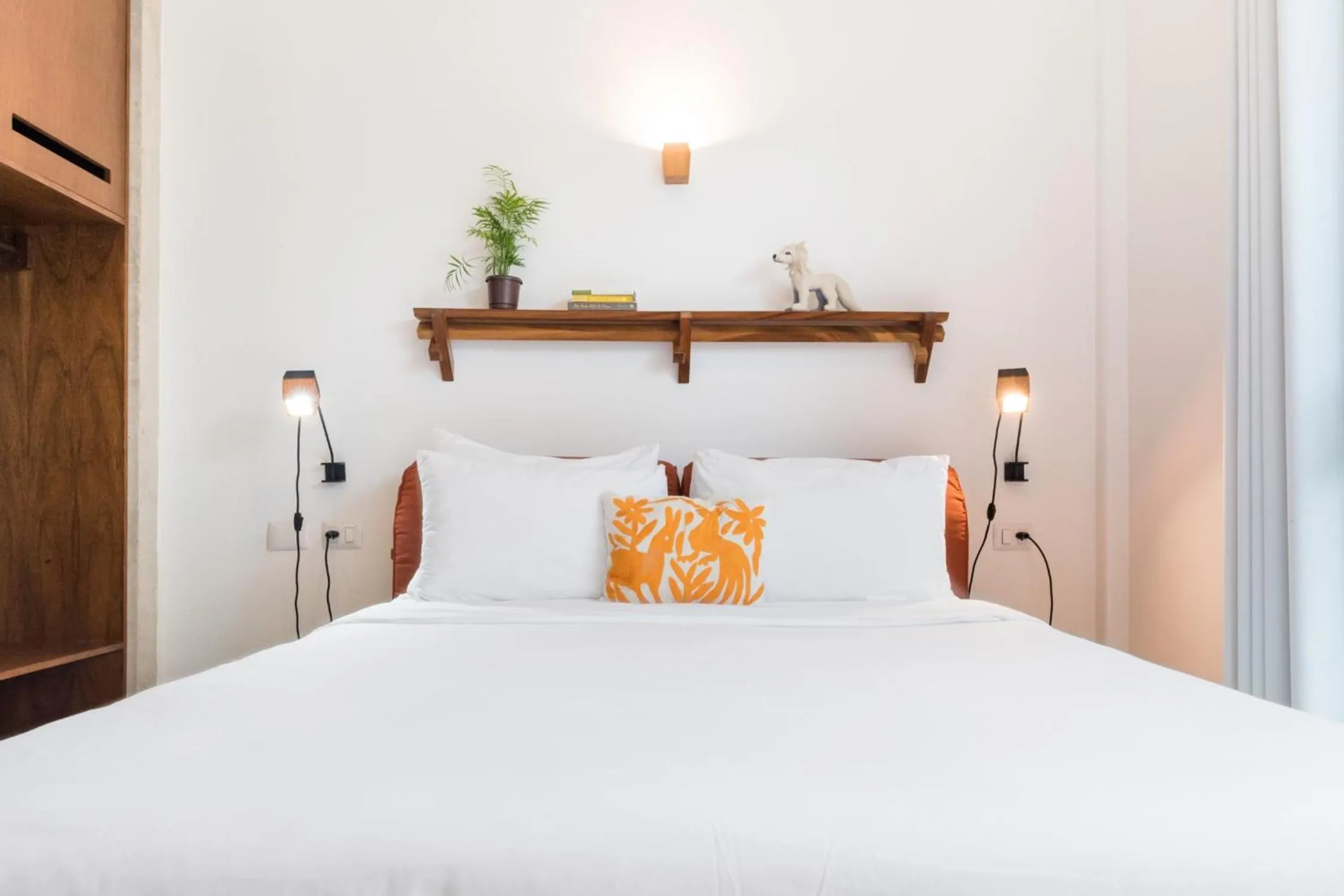 Bed in Casa de Piedra Tulum