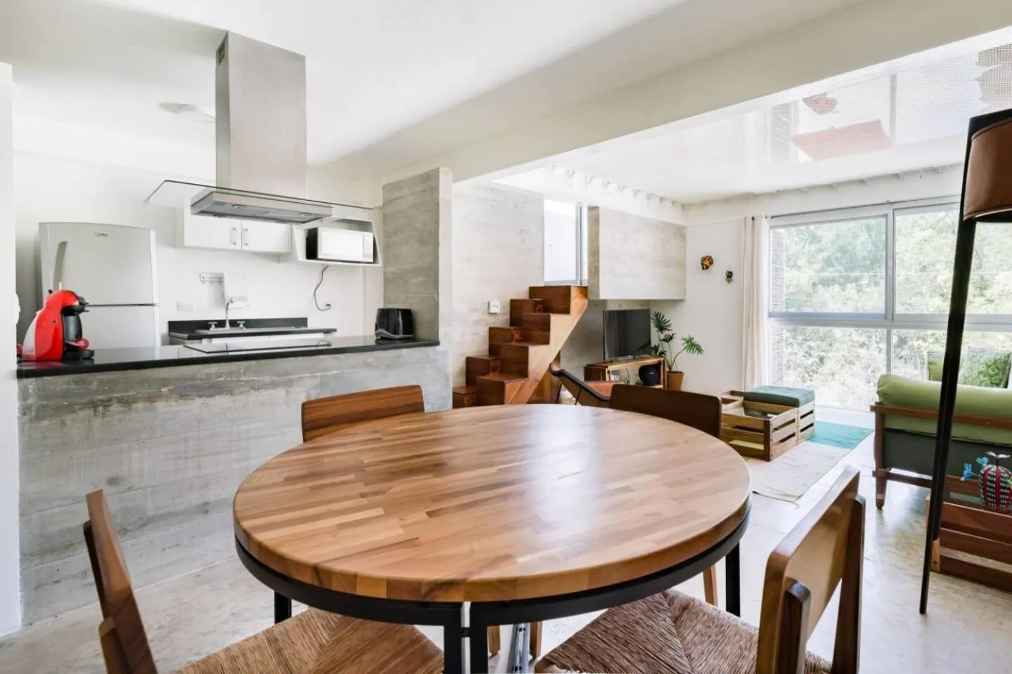 Kitchen or kitchenette in Casa de Piedra Tulum