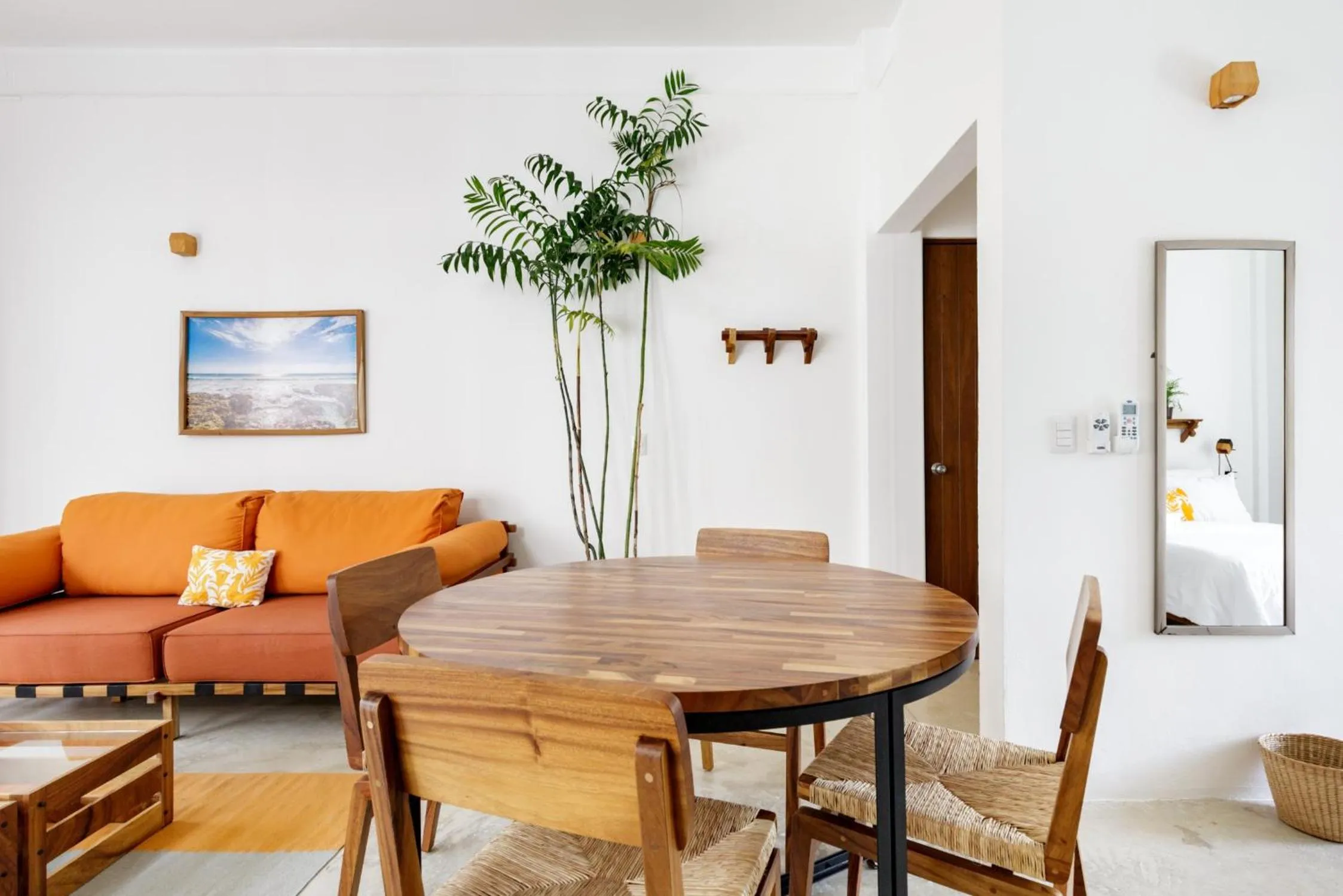 Dining area in Casa de Piedra Tulum