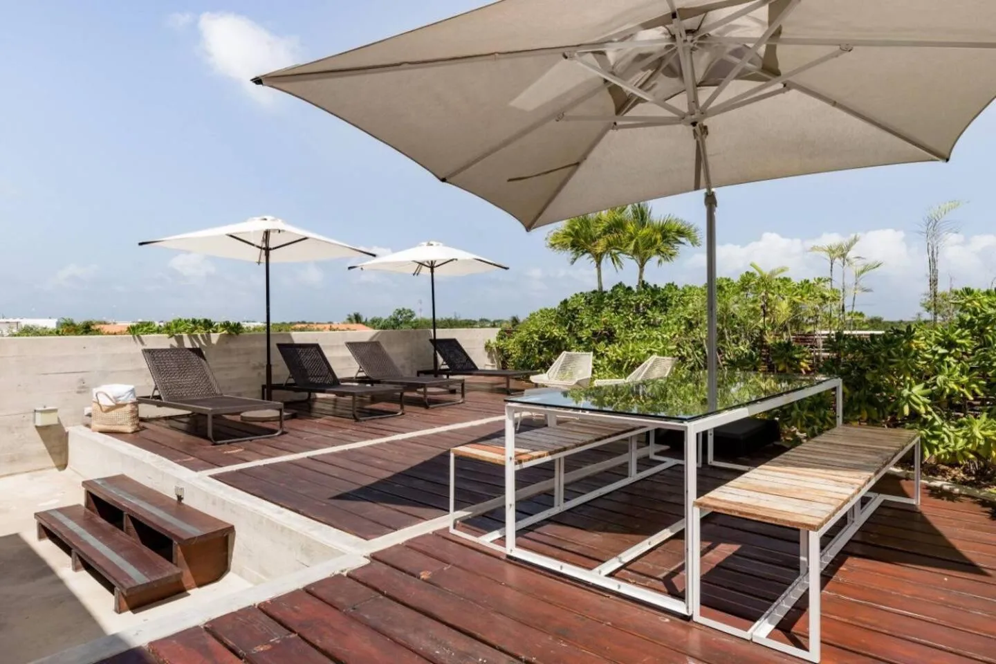 Patio in Casa de Piedra Tulum
