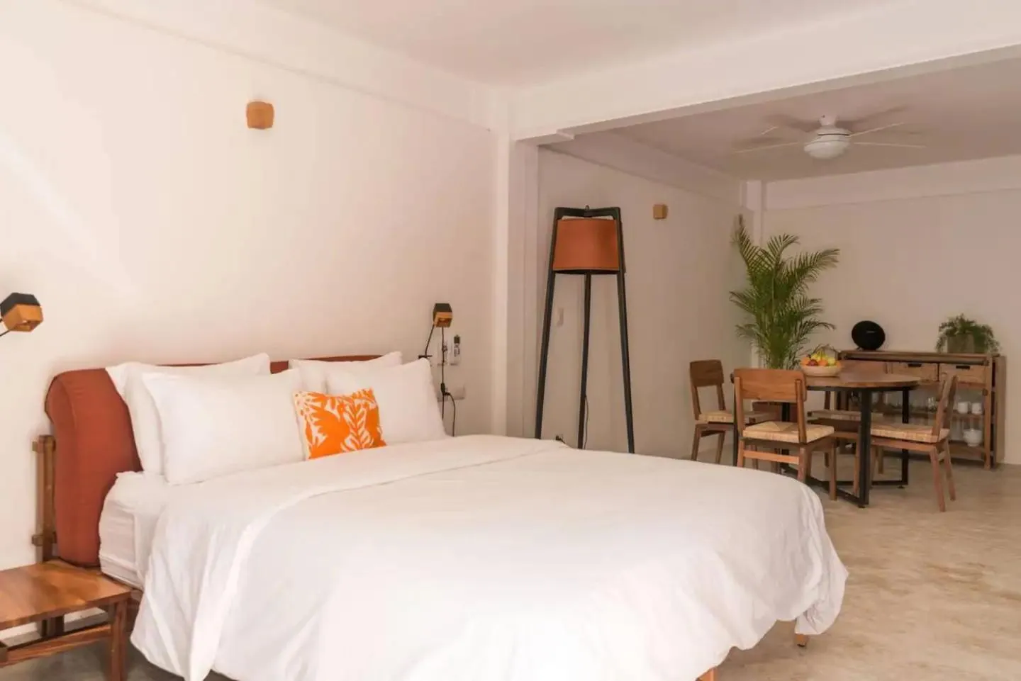 Bed in Casa de Piedra Tulum