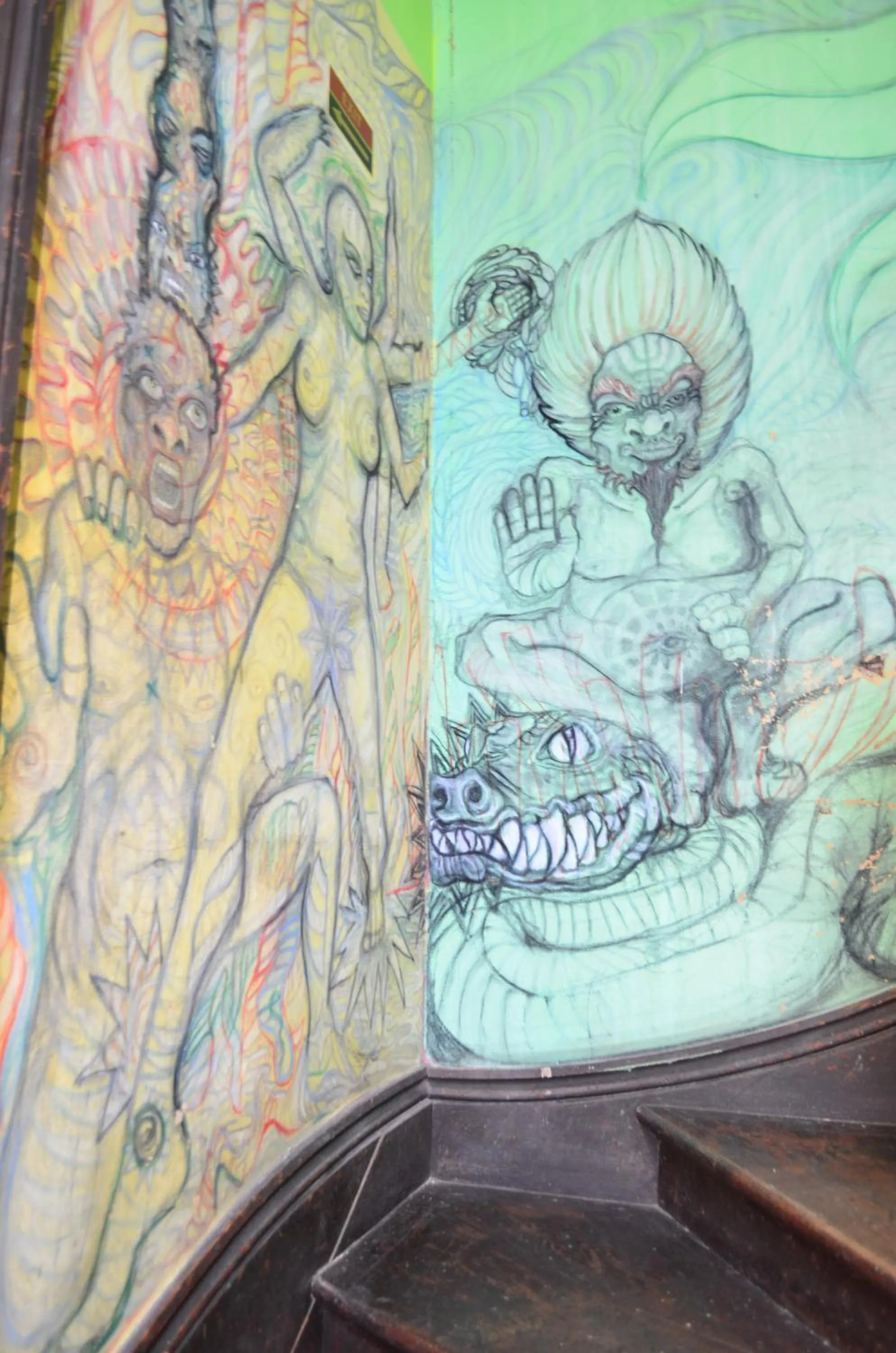 Decorative detail in India House Hostel