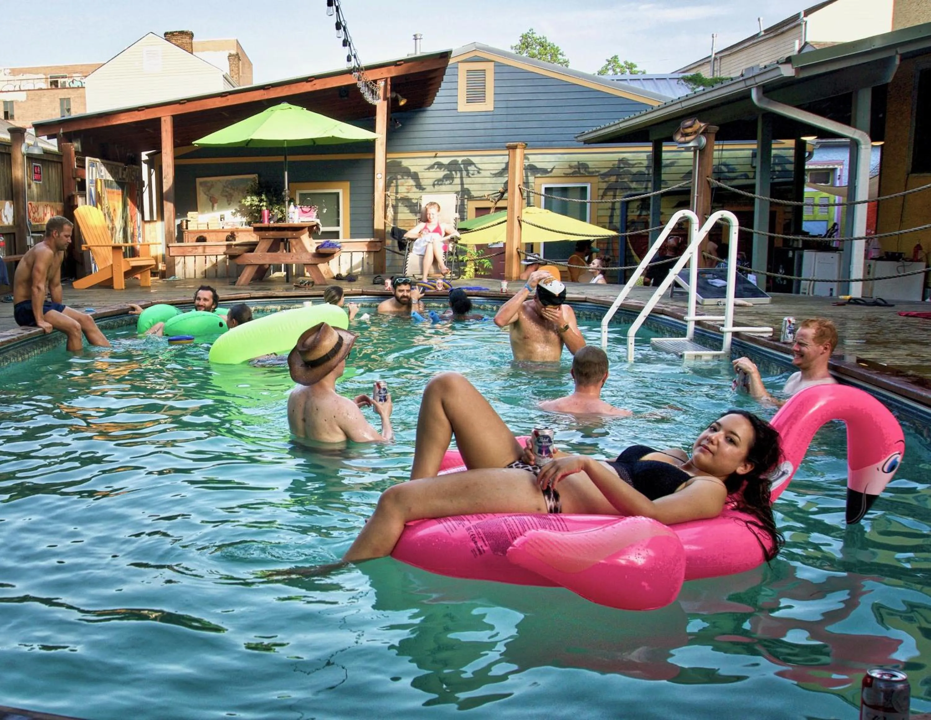 People in India House Hostel