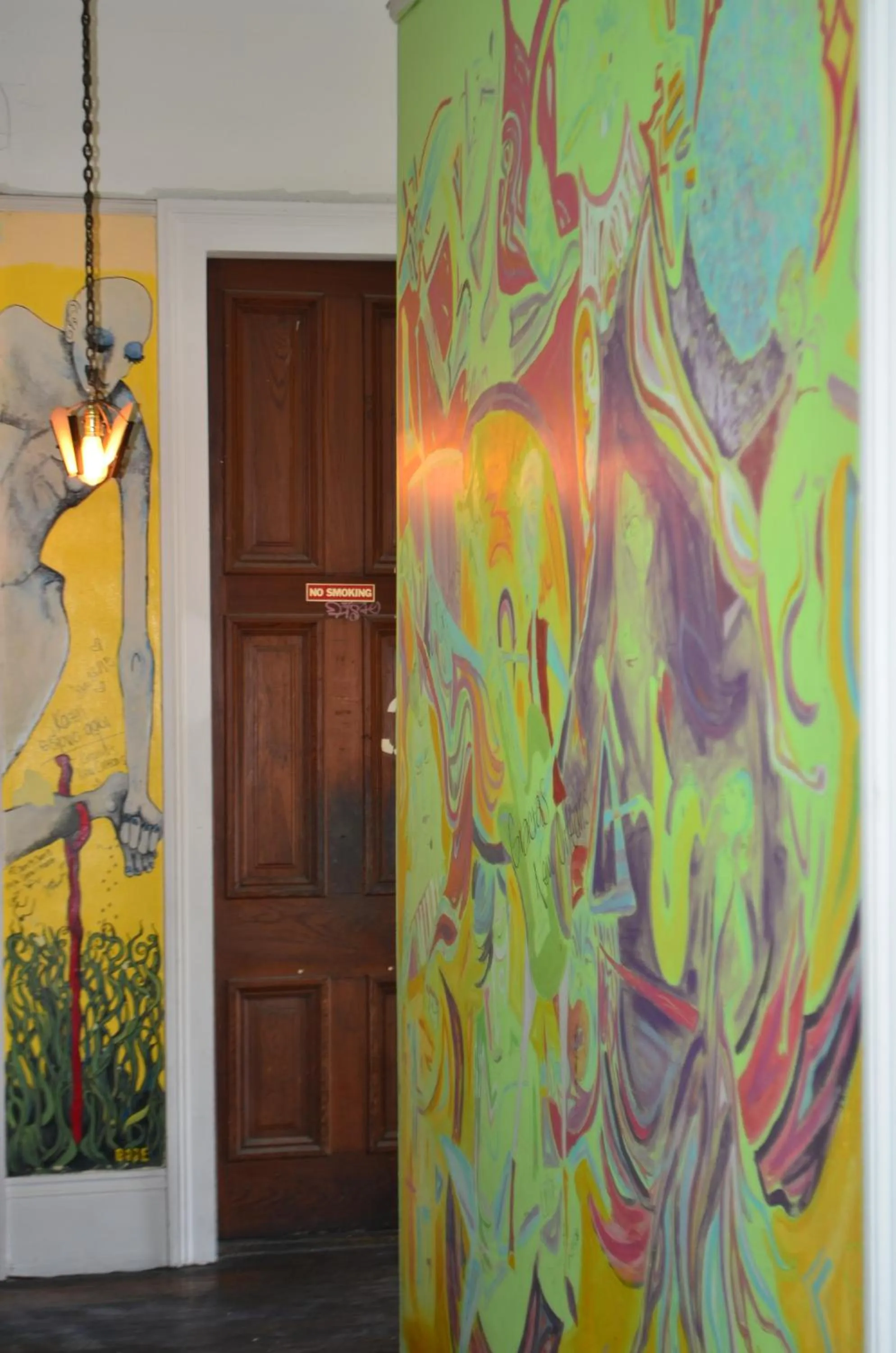 Decorative detail in India House Hostel