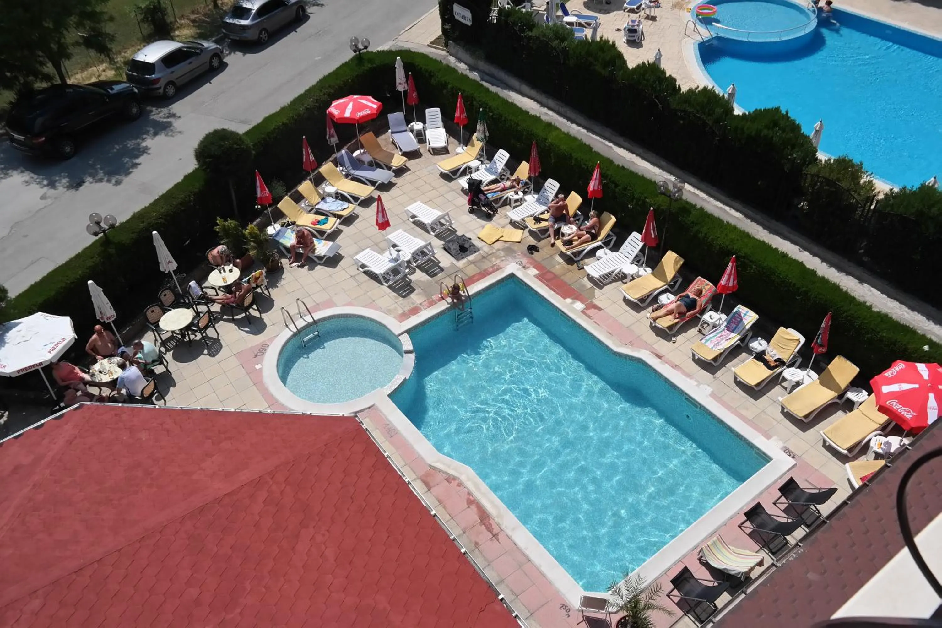 Pool view in Friends Family Hotel